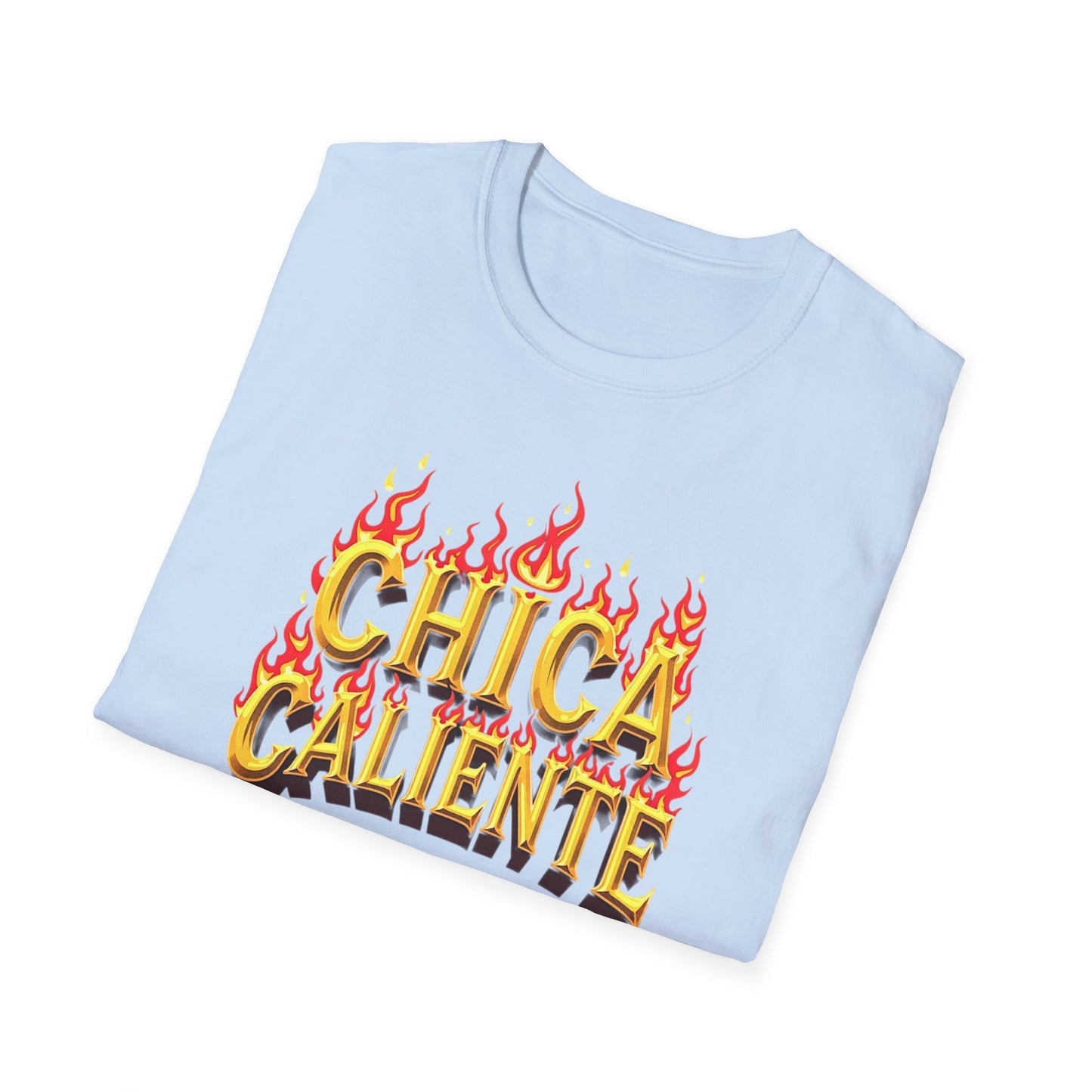 Hot Chick, Flame T-Shirt, Trendy Graphic Tee, Chica Caliente Shirt, Gift for Her, Summer Fashion, Casual Style - Psychonaut Swag