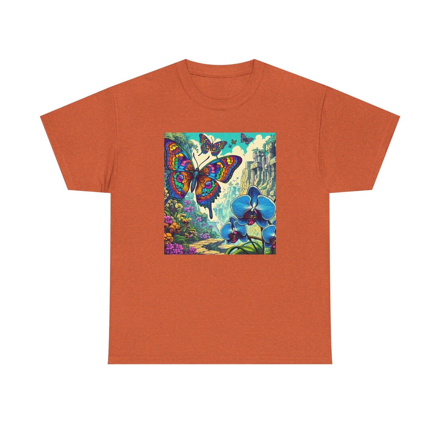 Butterfly Orchid, Unisex Heavy Cotton Tee - Psychonaut Swag