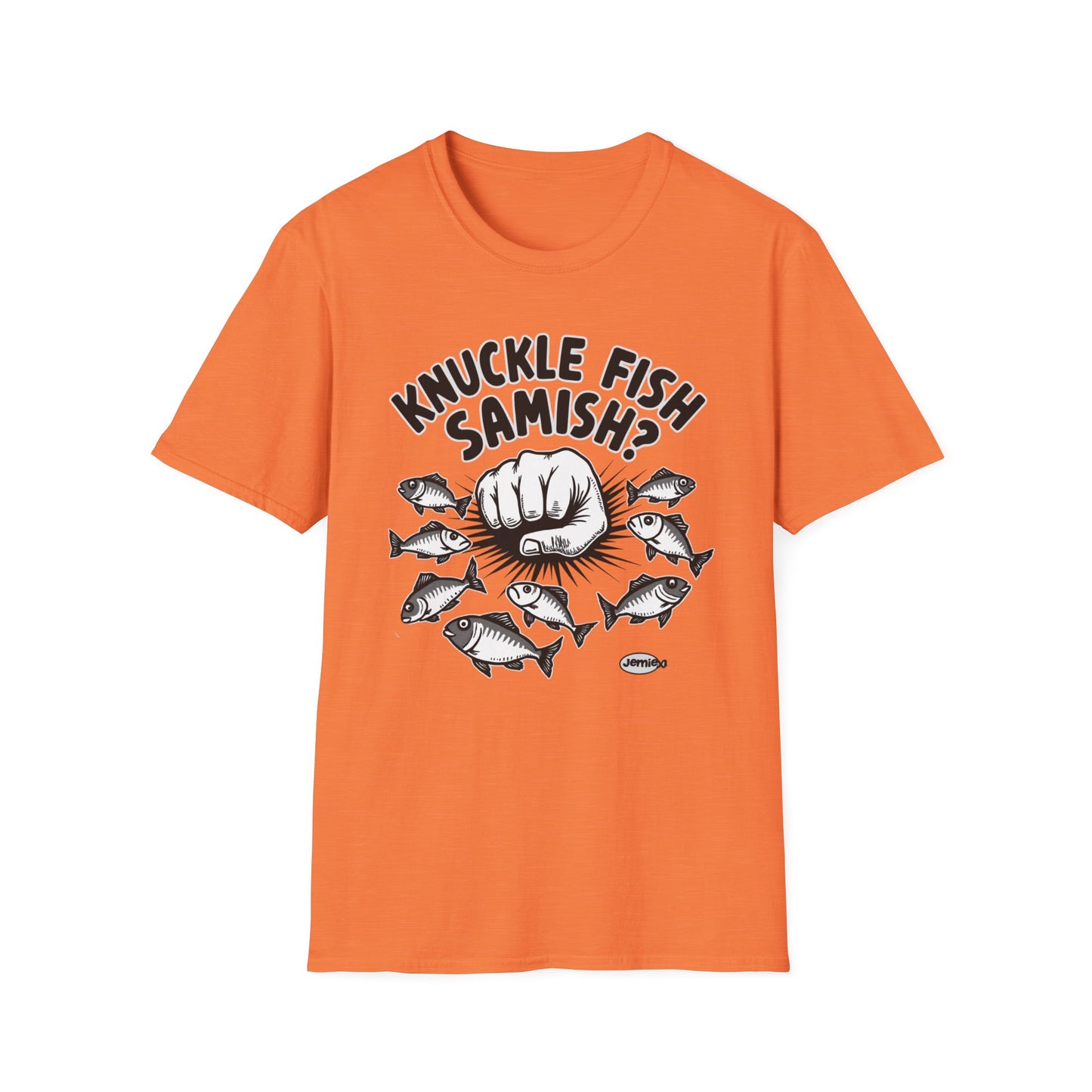Knuckle Fish Samish, T-Shirt, Perfect for Anglers, Gift for Fishermen, Casual Wear, Outdoor Activities, Humor Shirt