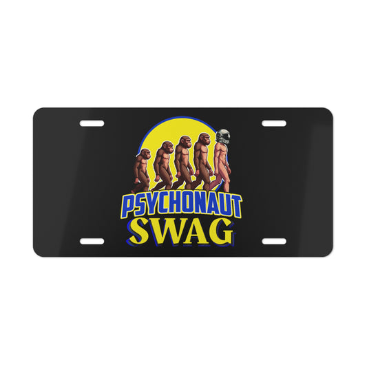 Psychonaut Swag small biz, Vanity Plate, Custom Car Tag, Unique Auto Decor, Funny Gift, Quirky Personalization