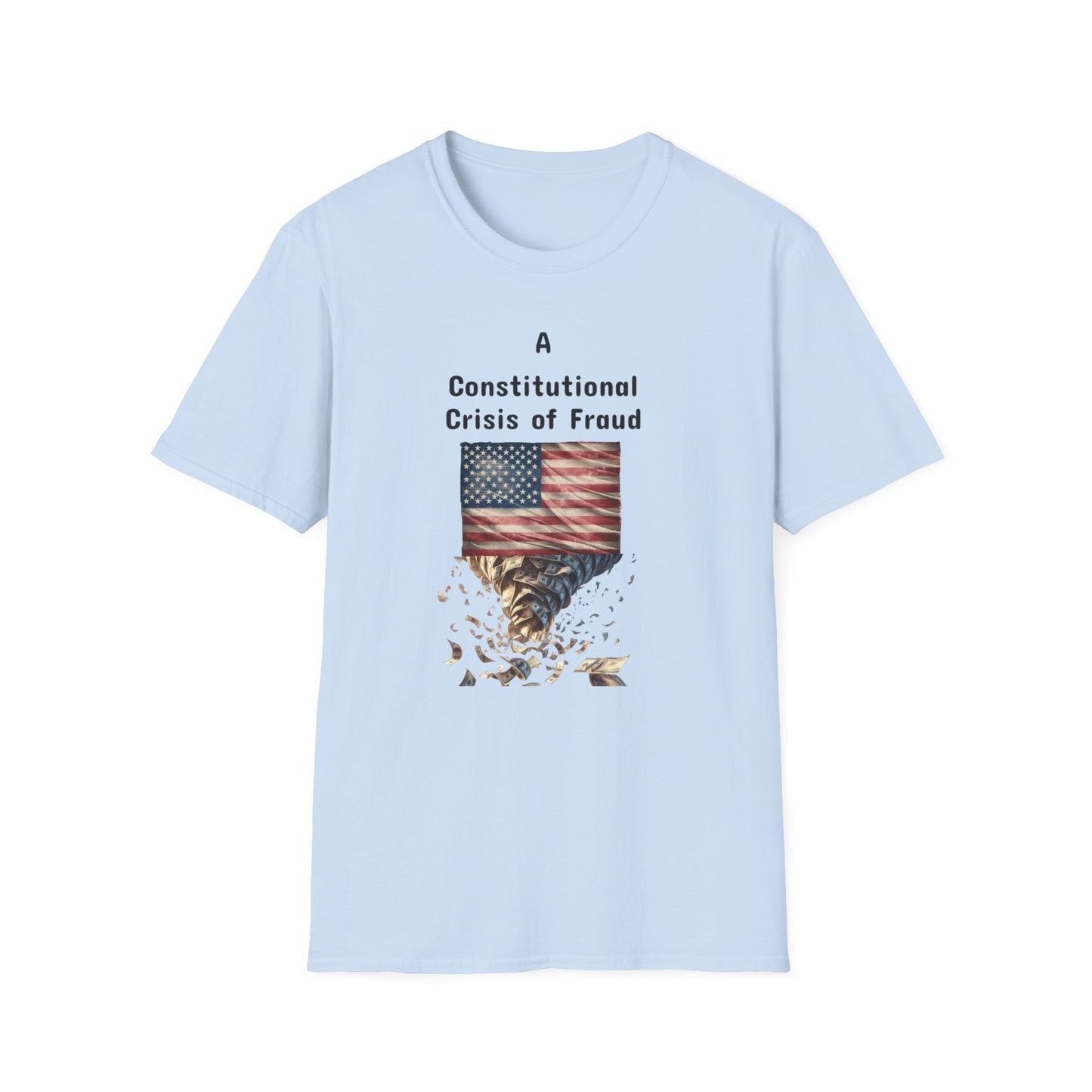 Constitutional Crisis of Fraud, Unisex Softstyle T-Shirt - Psychonaut Swag