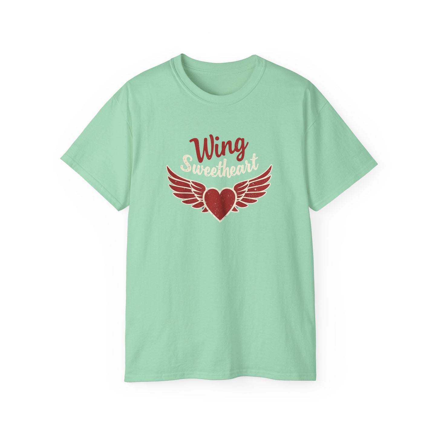 Wing Sweetheart Unisex Ultra Cotton Tee | Cute Graphic Shirt, Valentine's Day Gift, Trendy Casual Wear, Heart Theme Apparel, Unique T-Shirt - Psychonaut Swag