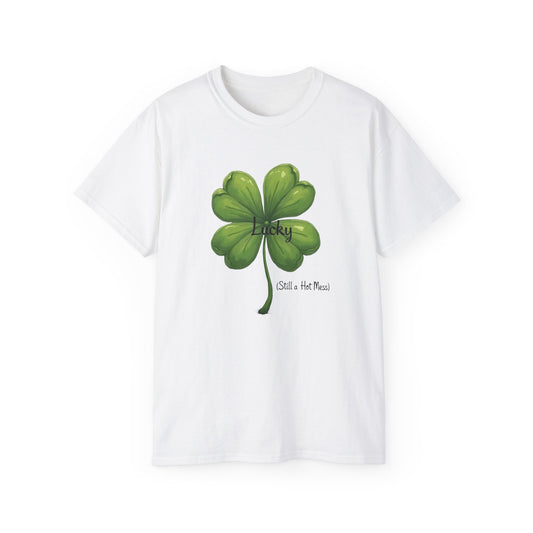 St. Patrick's Day Lucky Four-Leaf Clover Tee