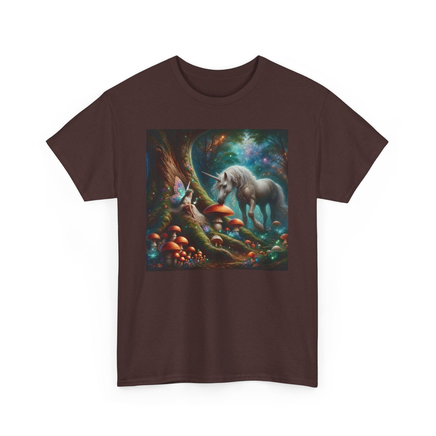 Unicorn Sighting in the Forest, Unisex Heavy Cotton Tee - Psychonaut Swag