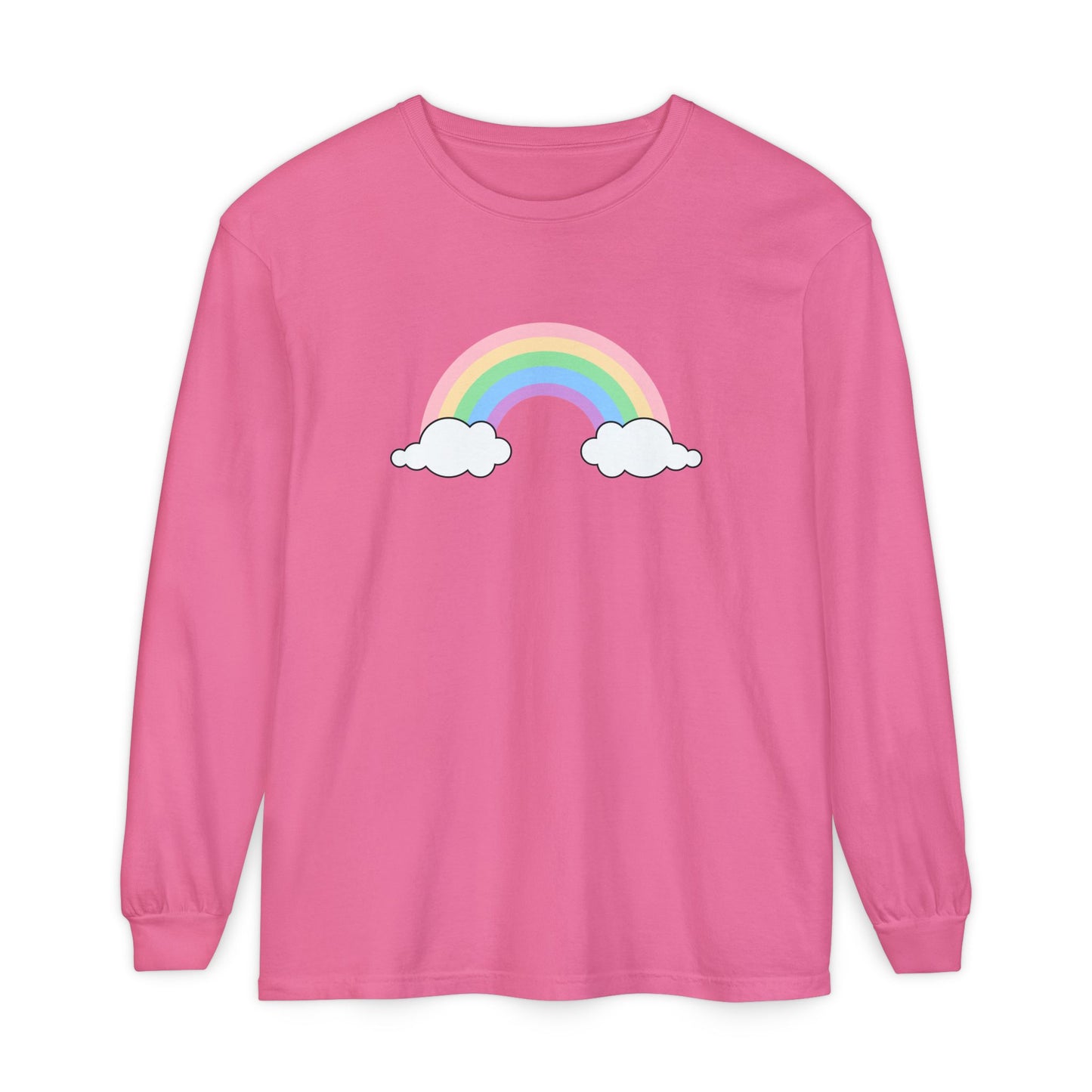 Rainbow, Unisex Garment-dyed Long Sleeve T-Shirt - Psychonaut Swag