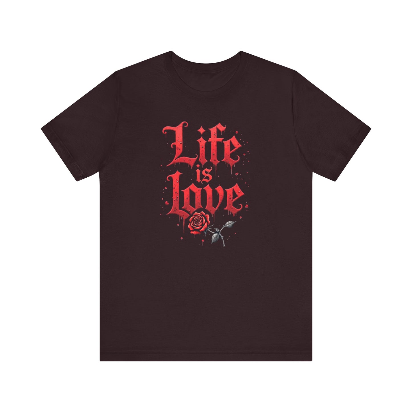 Life is Love Shirt, Love Themed Apparel, Gift for Couples, Valentine's Day Top - Psychonaut Swag