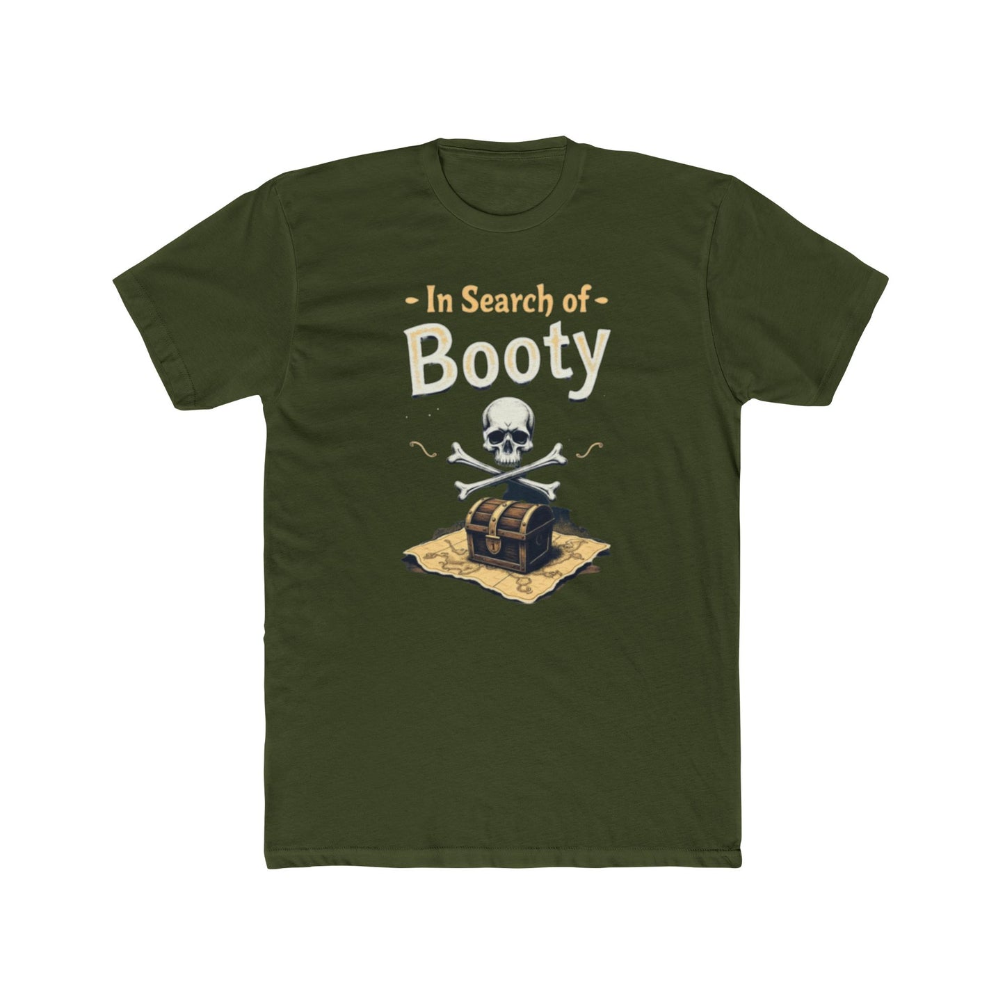 In Search of Booty Pirate T-Shirt, Fun Pirate Tee, Unisex Cotton Tee, Halloween Costume Shirt, Adventure Gift, Nautical Vibe, Unique Humor