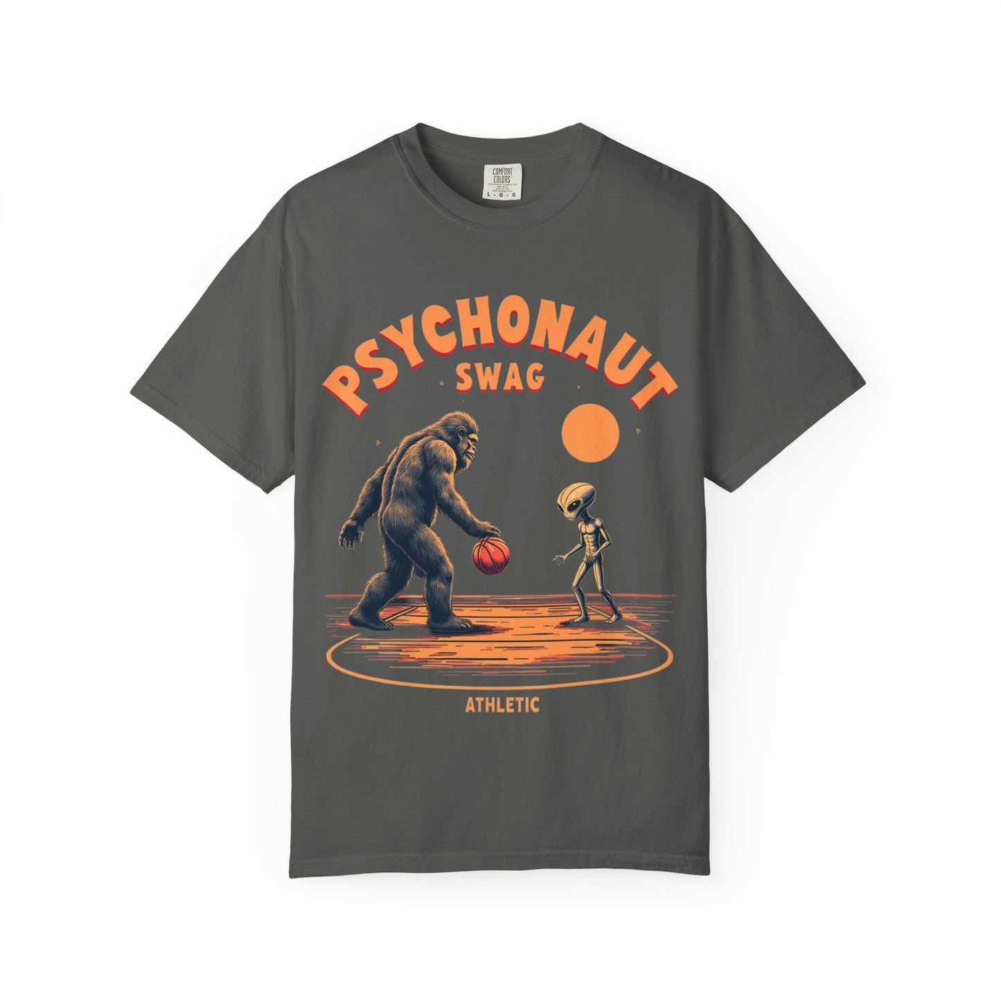 Alien vs Bigfoot, Psychonaut Swag Unisex T-Shirt, Funny Graphic Tee, Unique Gift for Gamers, Outdoor Lovers, Birthday, Casual Wear - Psychonaut Swag