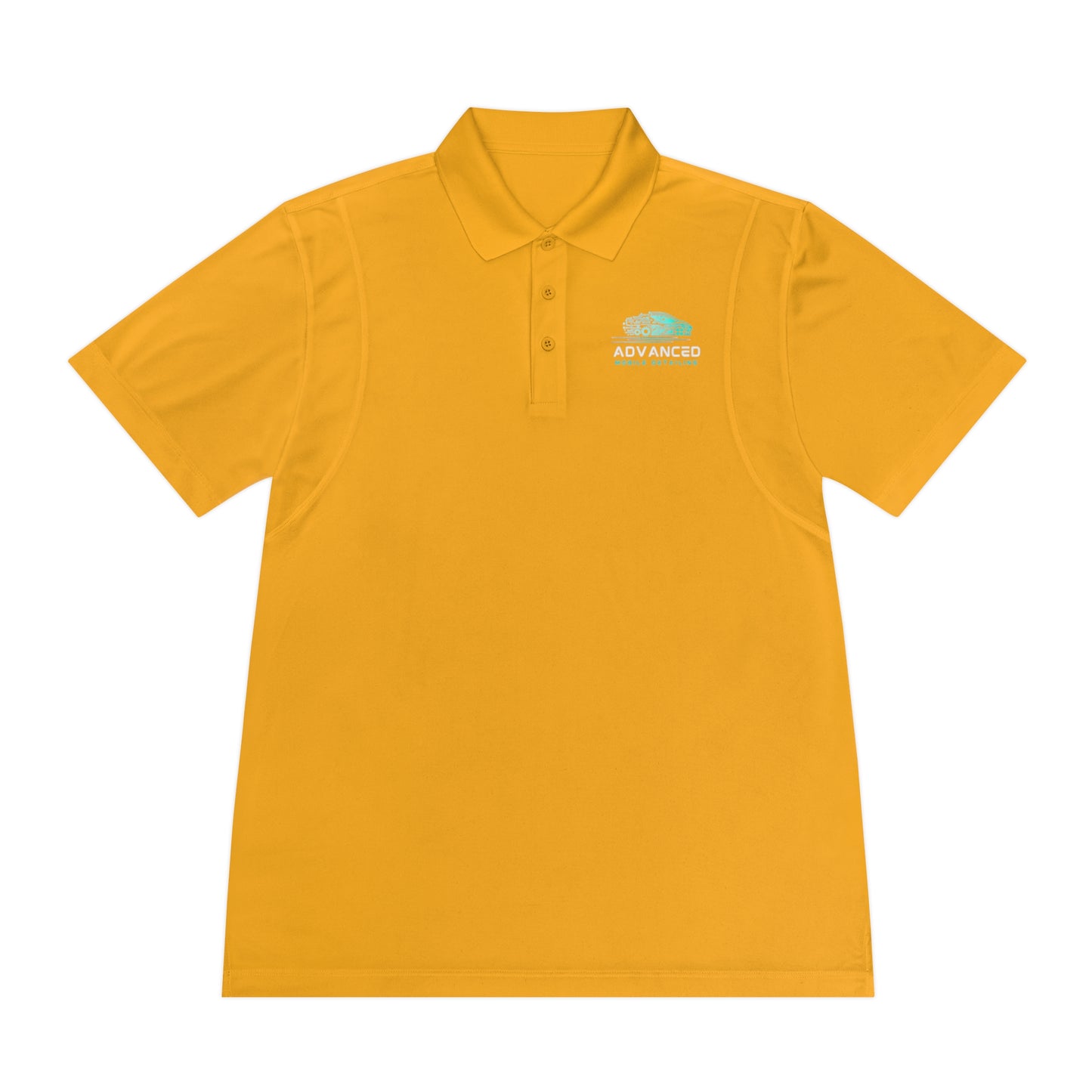 Advanced Mobile, Men's Sport Polo Shirt, Activewear, Casual Dress Shirt for Men, Perfect for Outdoor Activities, Golf, and Everyday Wear