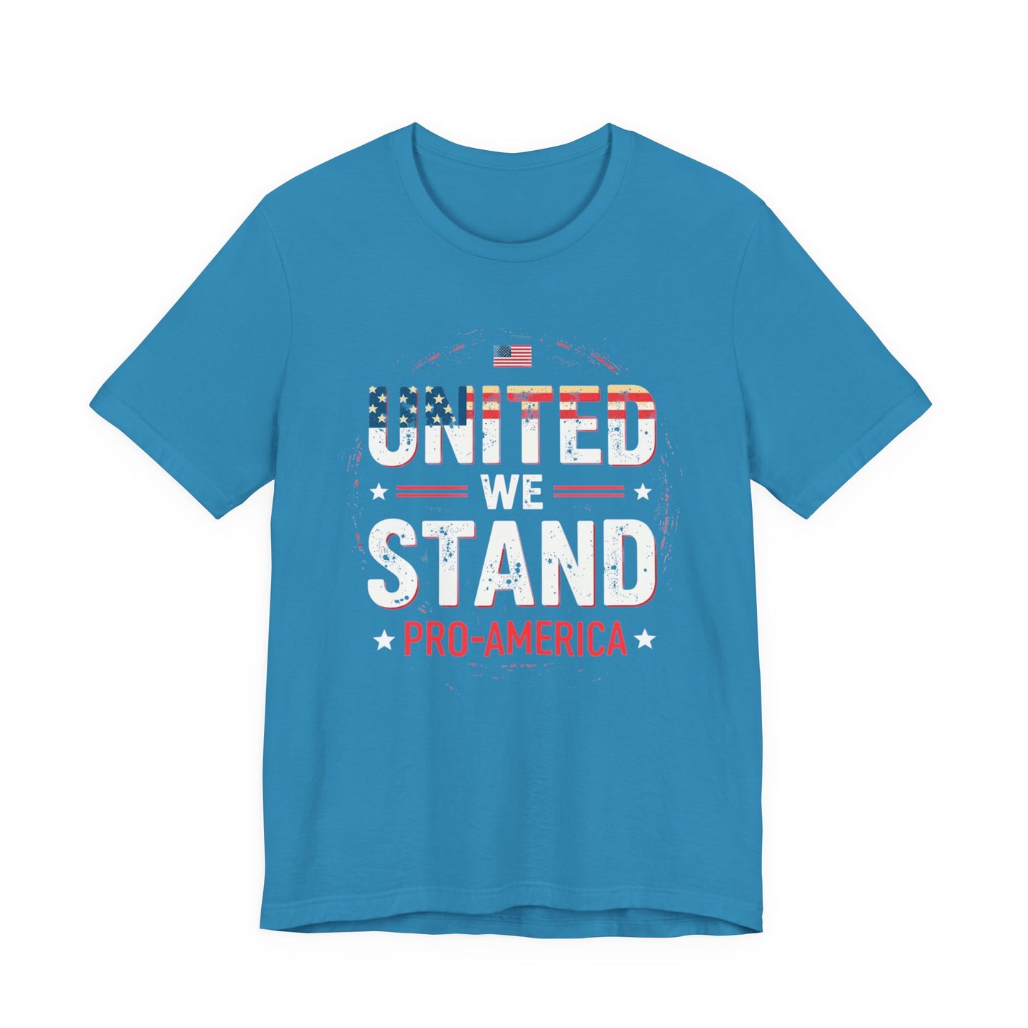 United We Stand Pro-America Unisex Tee - Casual Patriotic Shirt - Psychonaut Swag