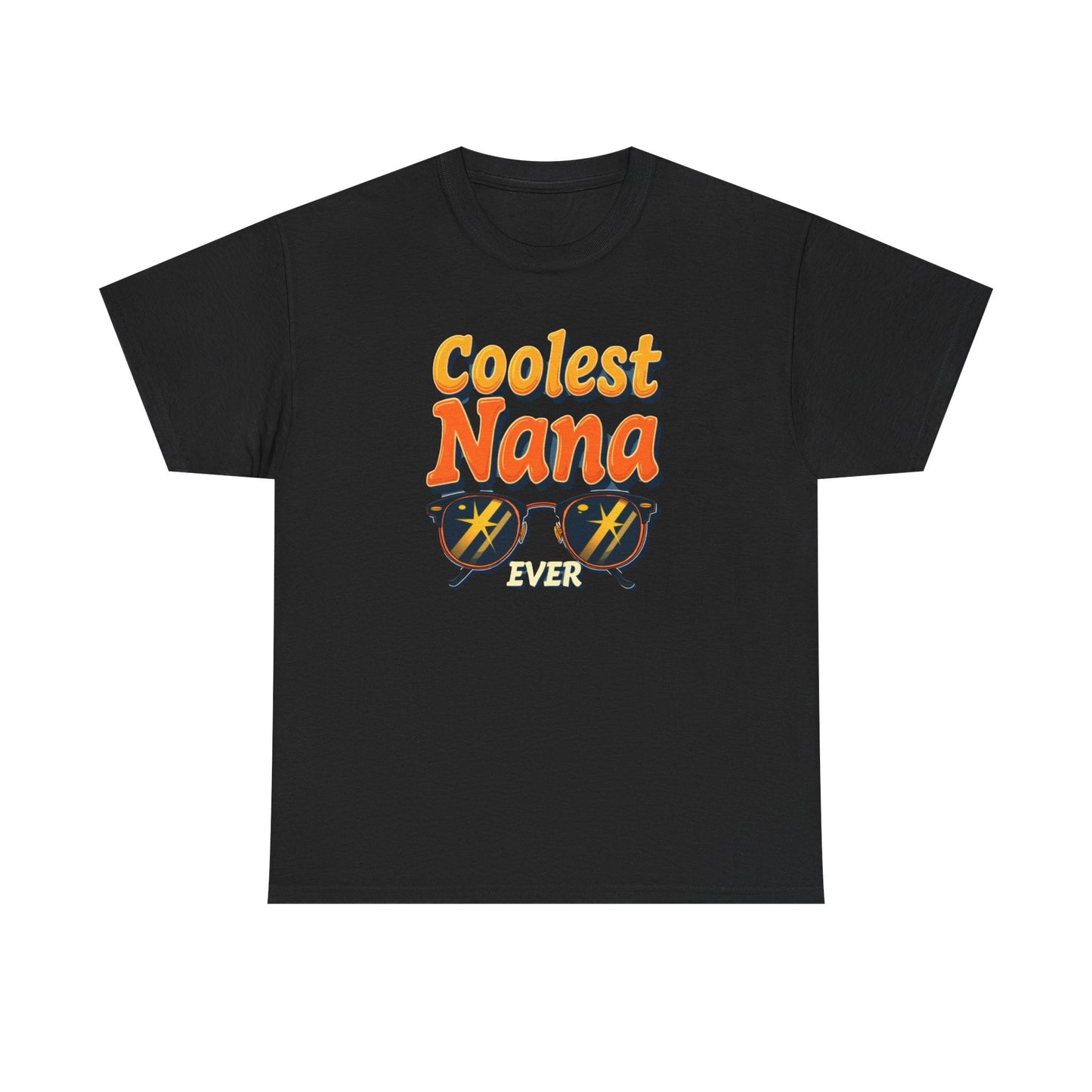 Coolest Nana Ever Unisex Heavy Cotton Tee | Perfect Gift for Grandmothers, Birthday, Mother's Day, Gifts for Her, Family Reunion - Psychonaut Swag
