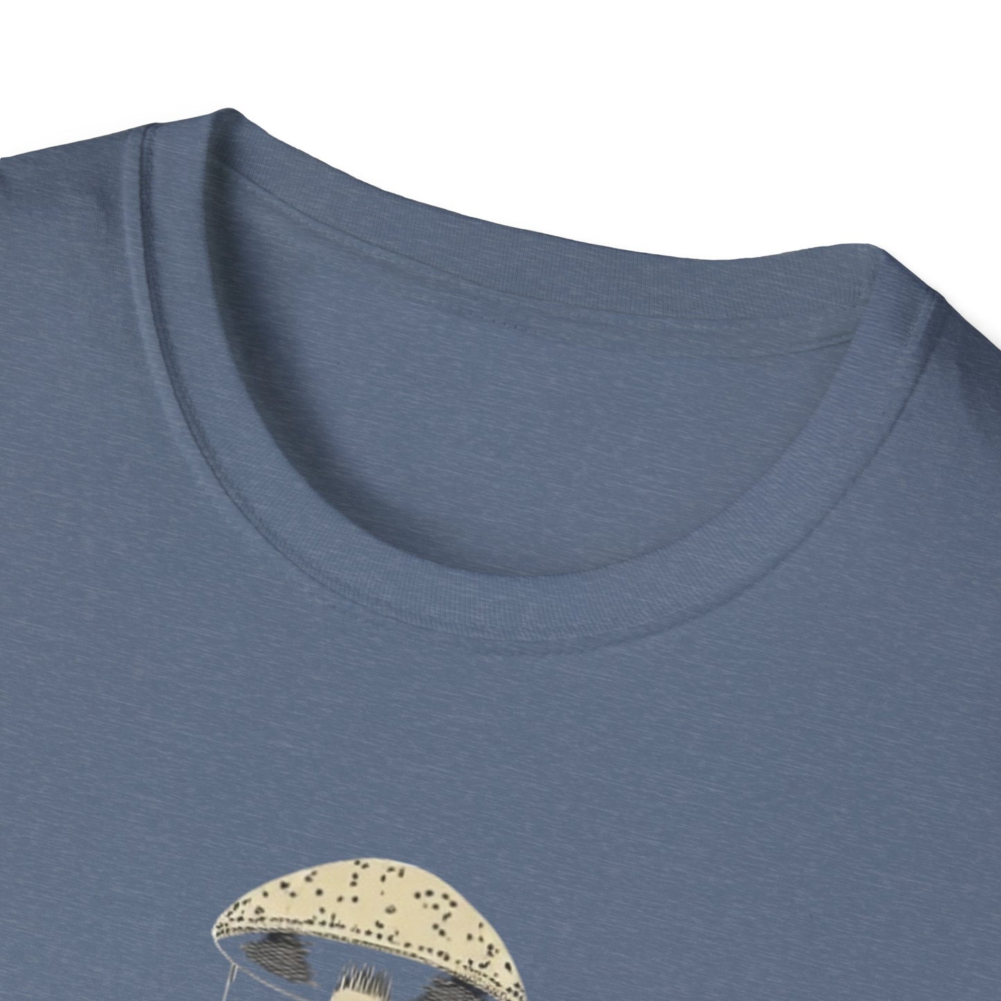 Ego Death Club Mushroom, T-Shirt, Unisex Softstyle Tee, Casual Wear, Gift for Friends, Unique Graphic Shirt - Psychonaut Swag