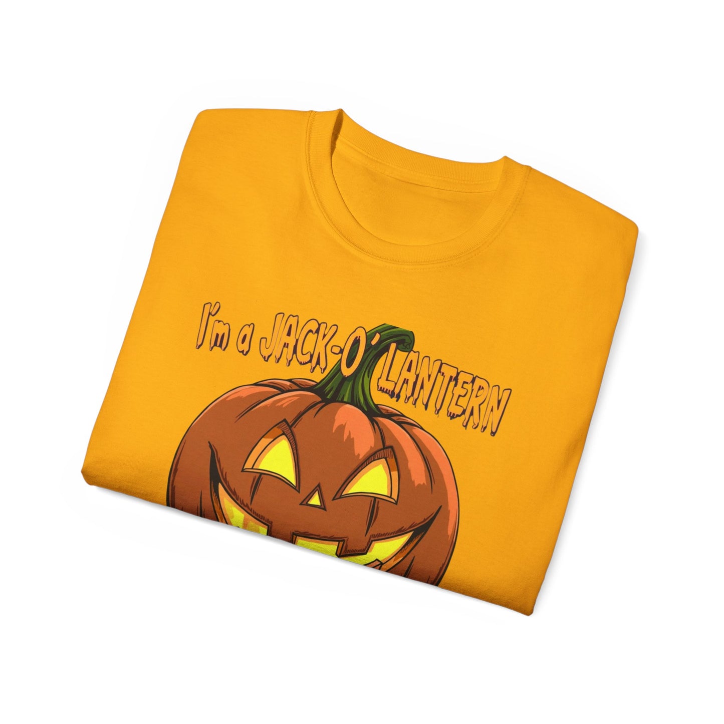 Halloween Jack-O'-Lantern Unisex Tee, Funny Costume Shirt, Spooky Festive Apparel, Halloween Party Gift, October Celebration Outfit