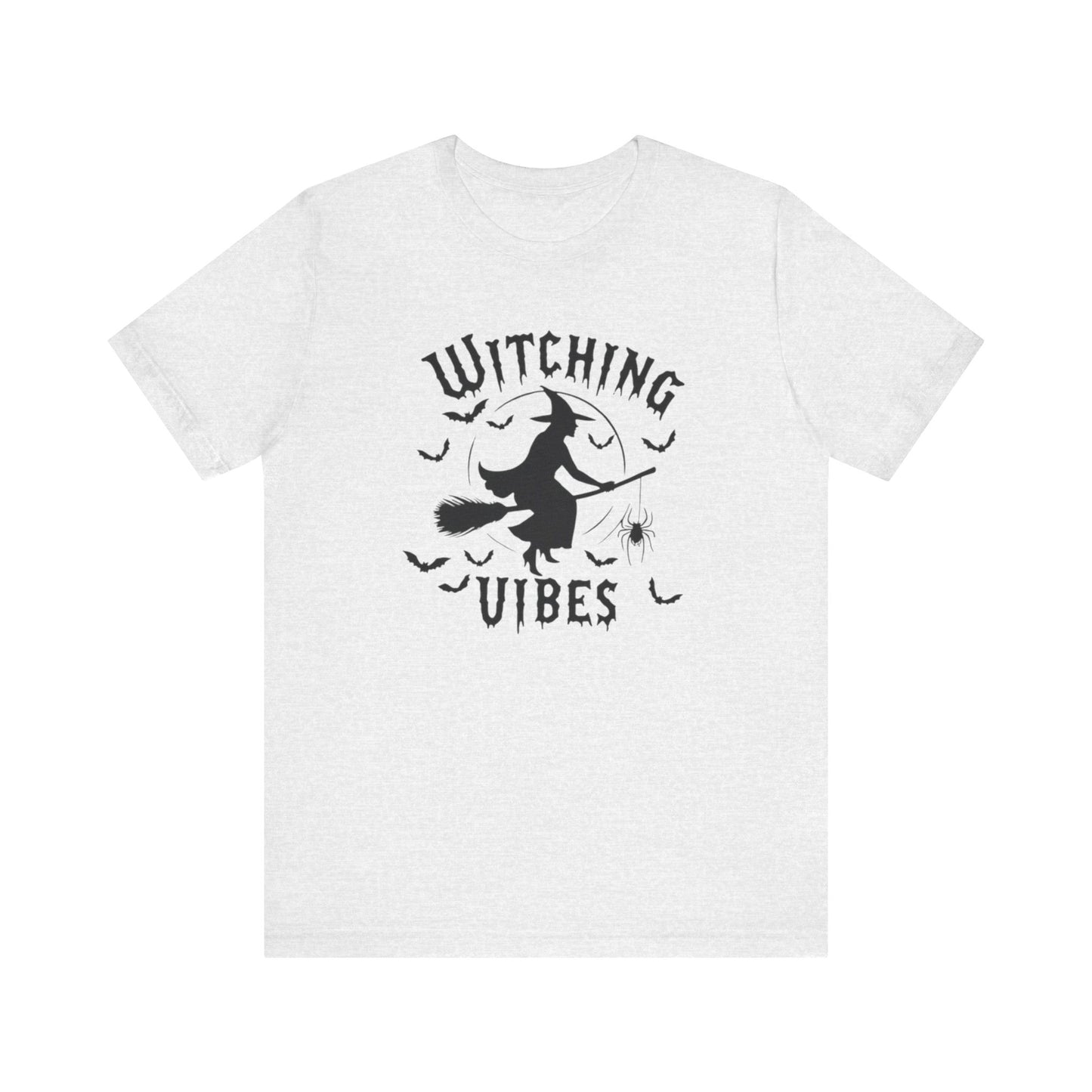 Witching Vibes Graphic Tee, Halloween Apparel, Unisex Costume Top, Casual T-Shirt, Spooky Season Outfit, Witchy Gift