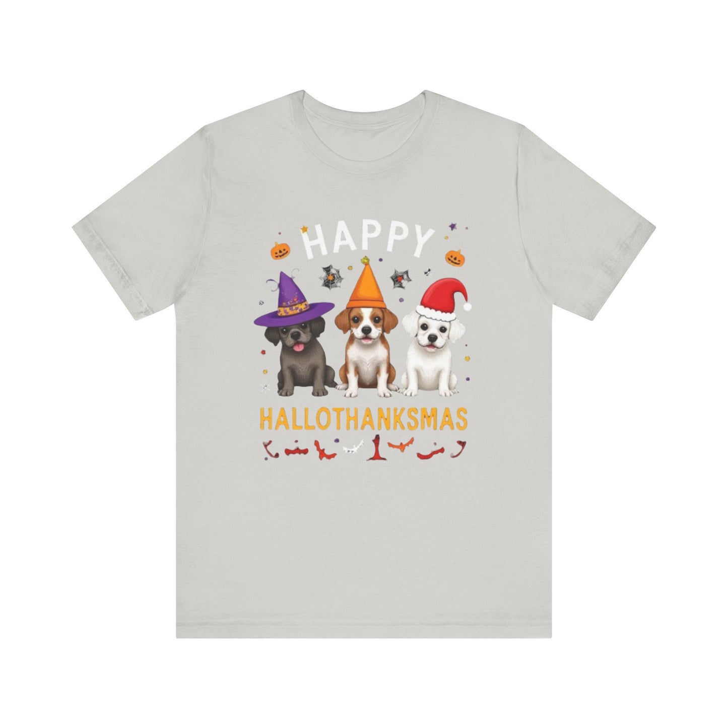 Holiday Trifecta tee, Funny Halloween T-Shirt for Parties, Unisex Short Sleeve Tee, Spooky Holiday Apparel, Gift for Halloween Lovers