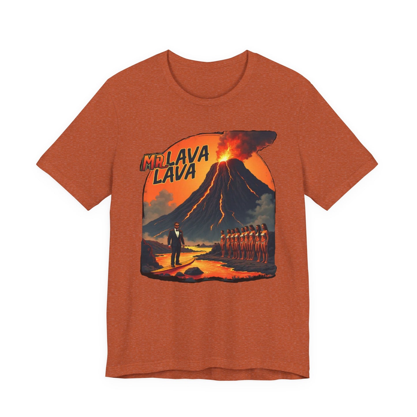 Mr. Lava Lava Tee, Unisex Graphic Shirt, Cool Retro T-Shirt, Perfect for Summer, Volcano Art, Gift for Geology Lovers - Psychonaut Swag