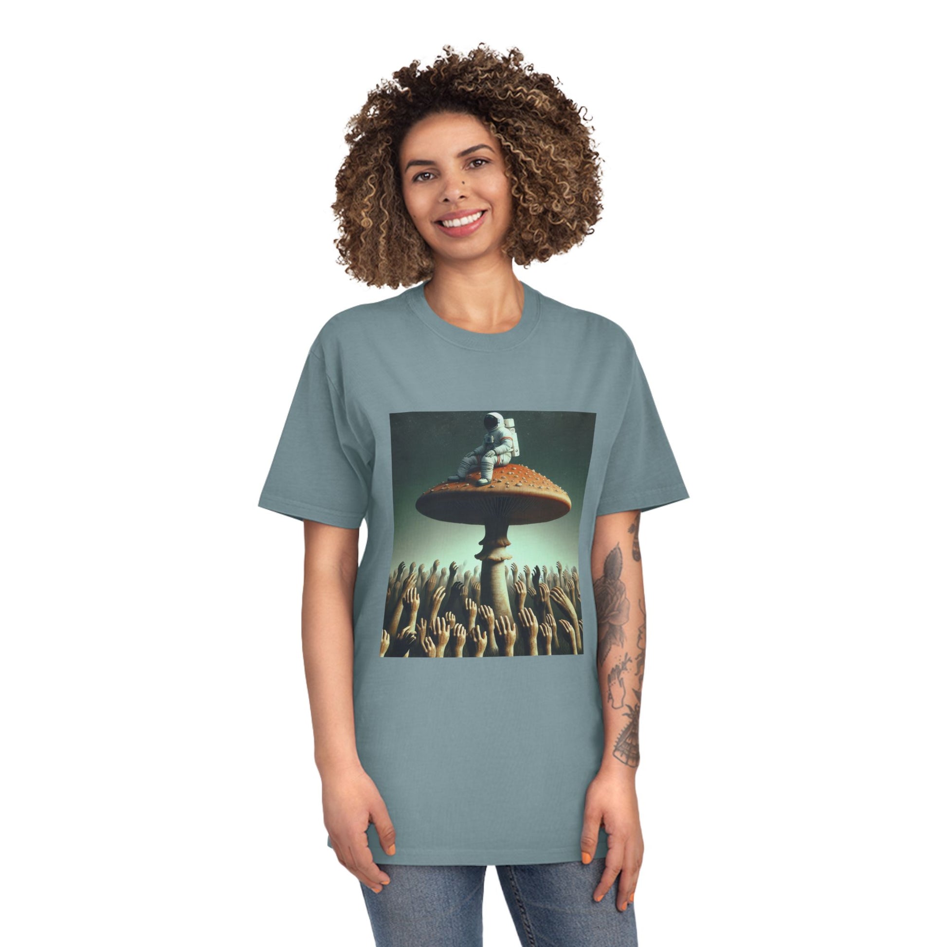 T-Shirt Psychedelic Explorer Unisex Faded Shirt - Psychonaut Swag