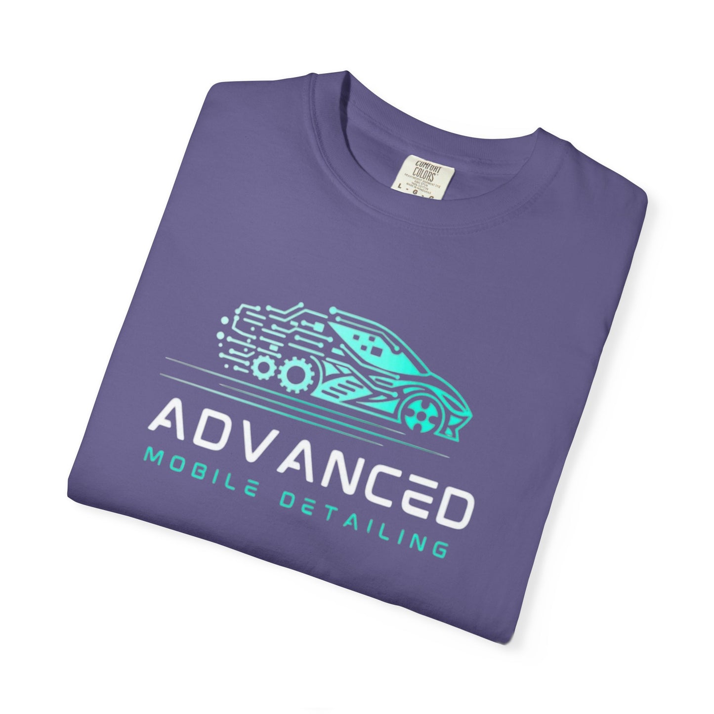 Advanced Mobile, Garment Dyed, T-Shirt, Unisex Graphic Tee, Casual Streetwear, Perfect Gift for Car Lovers, Vintage Style Merch, Everyday Wear