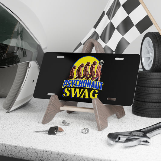 Psychonaut Swag small biz, Vanity Plate, Custom Car Tag, Unique Auto Decor, Funny Gift, Quirky Personalization