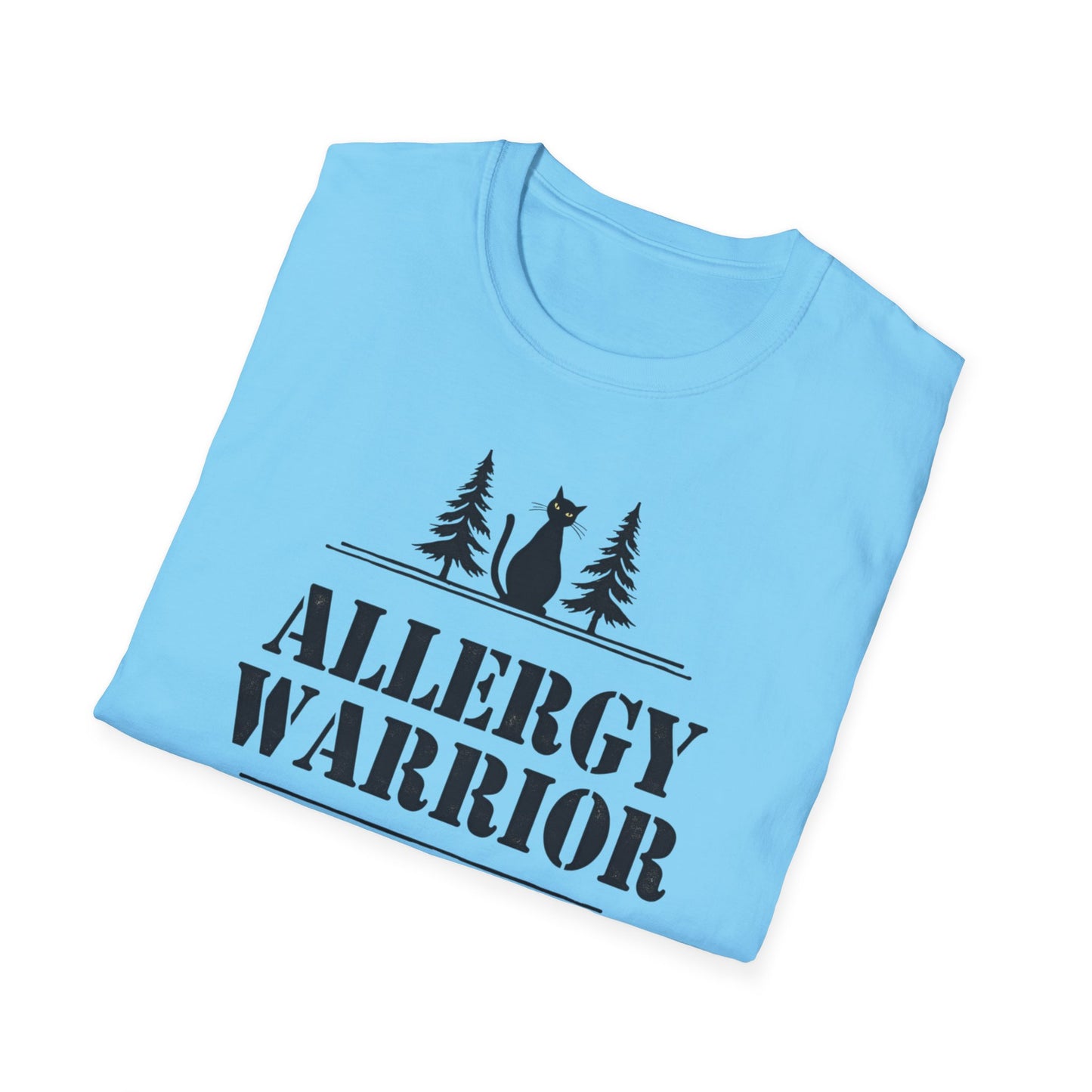 Allergy Warrior Unisex T-Shirt | Softstyle Cotton Tee for Allergy Awareness, Casual Wear, Gifts, Nature Lovers, Outdoor Fun - Psychonaut Swag