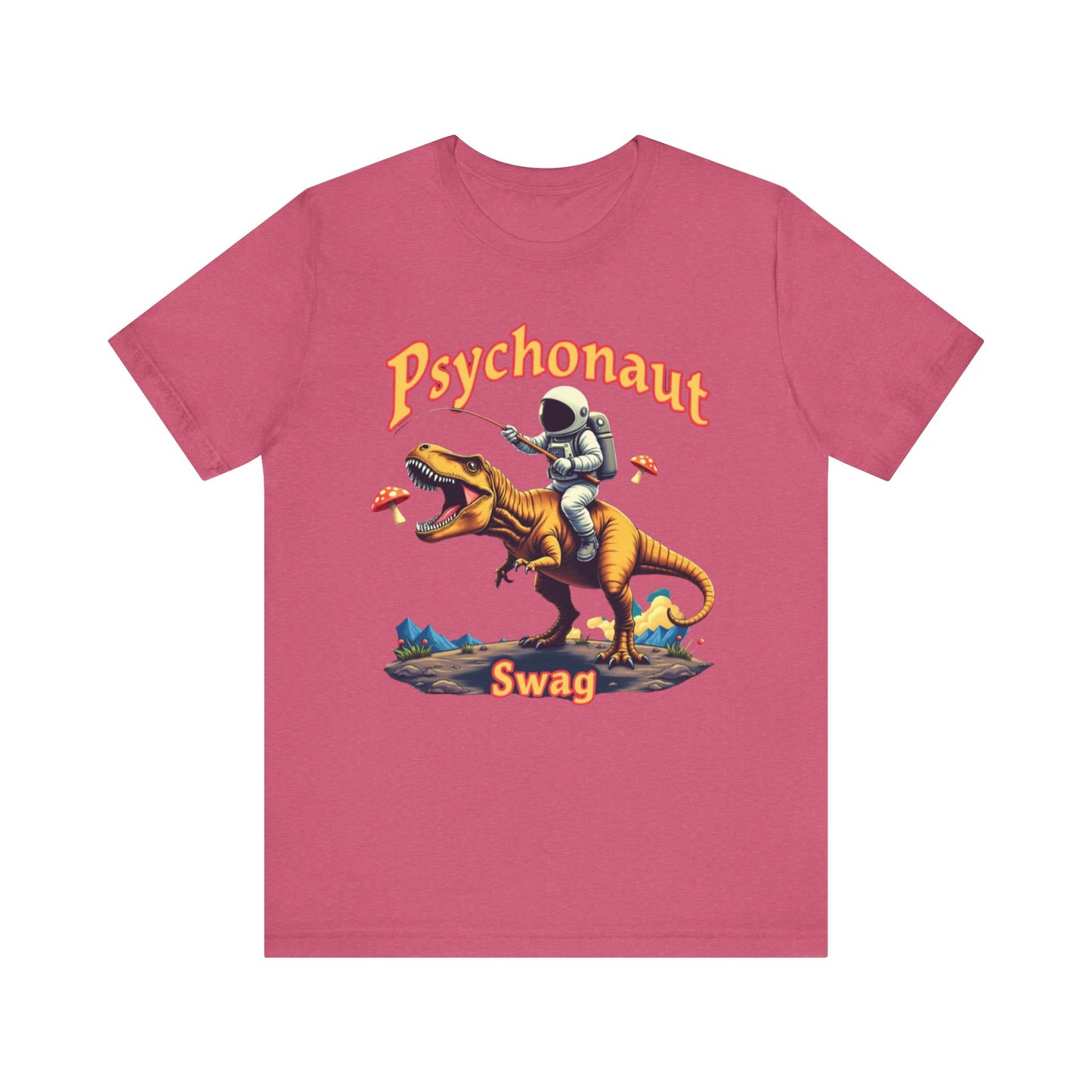 Psychonaut T-Rex Tee - Cool Retro Unisex Jersey Short Sleeve Shirt, Perfect for Gifts, Festivals, and Everyday Wear - Psychonaut Swag