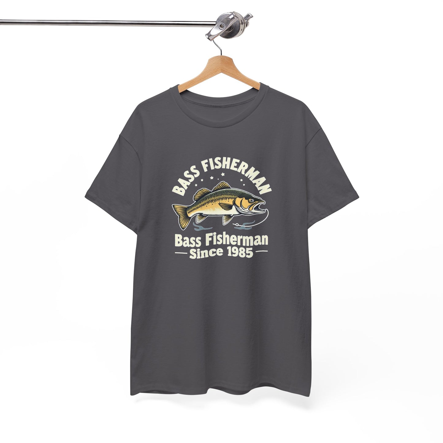 Bass Fisherman T-Shirt – "Bass Fisherman Since 1985" Vintage Fishing Tee