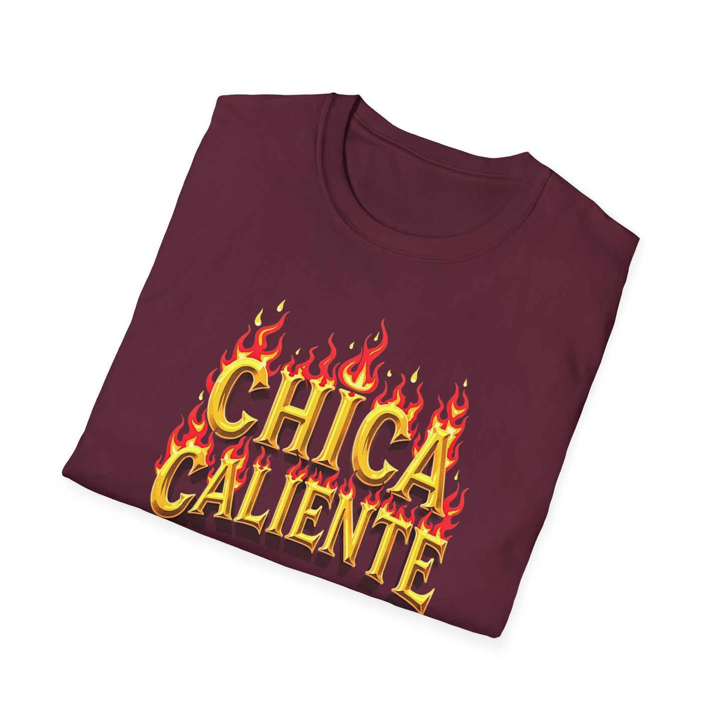 Hot Chick, Flame T-Shirt, Trendy Graphic Tee, Chica Caliente Shirt, Gift for Her, Summer Fashion, Casual Style - Psychonaut Swag