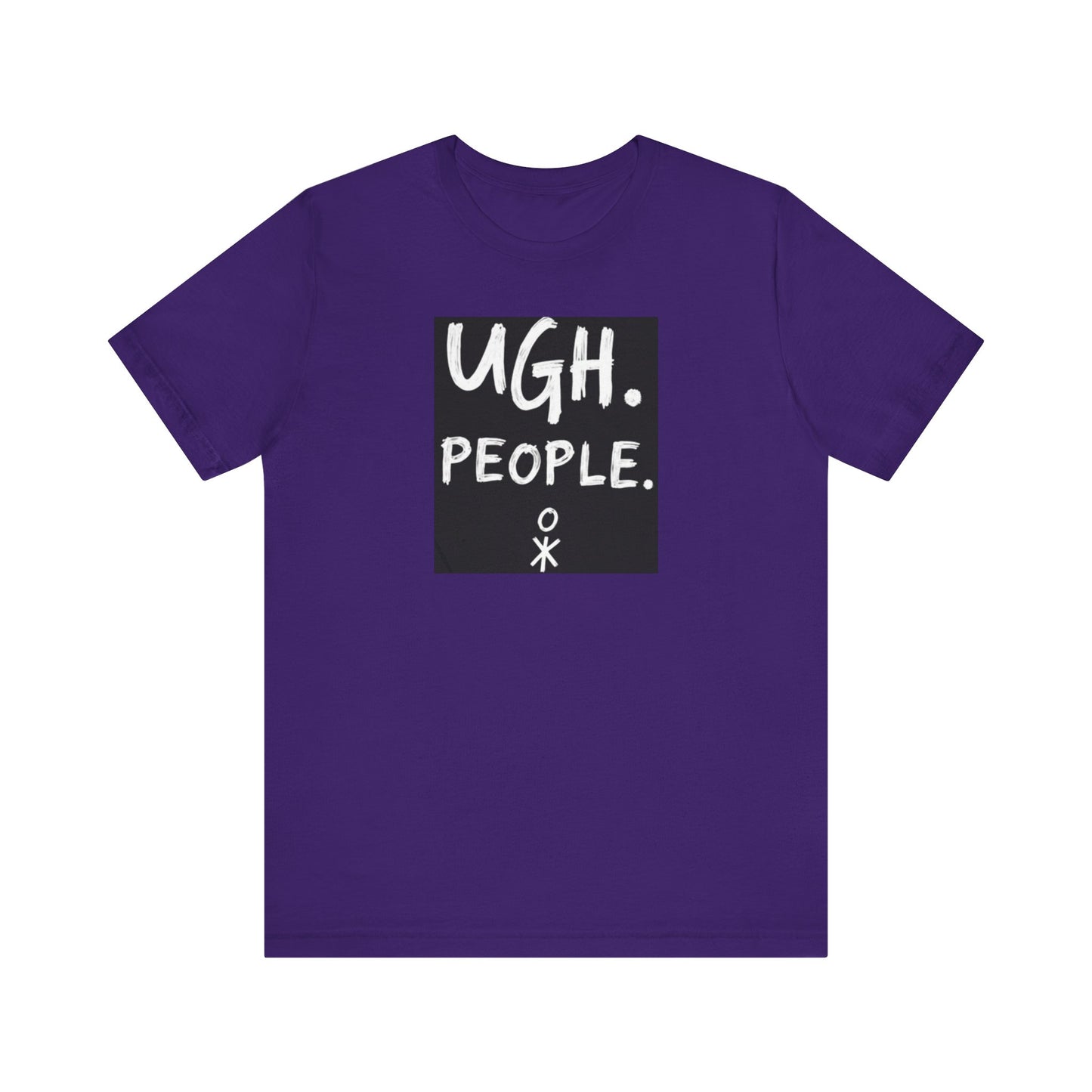 Frustration Level: UGH. PEOPLE. Unisex Tee, Funny Graphic T-Shirt, Gift for Introverts, Casual Wear, Everyday Humor - Psychonaut Swag