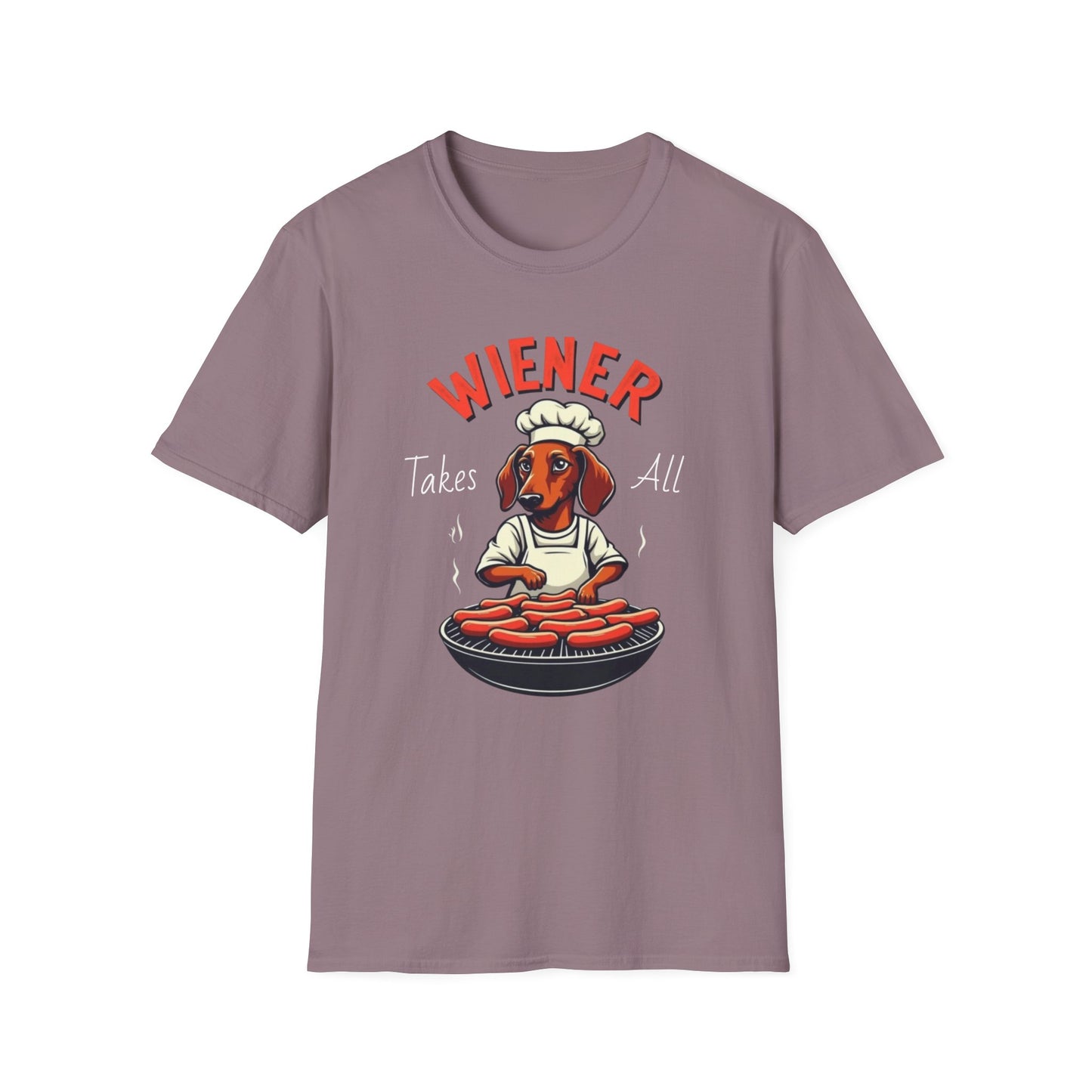 Wiener takes all, Dog Humor T-Shirt, Funny Pet Lover Gift, Cute Dog Tee, Unisex Funny Shirt, Dog Lover's Apparel - Psychonaut Swag
