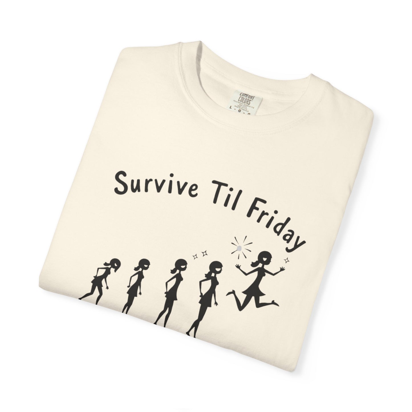 Survive Til Friday Unisex T-shirt, Funny Graphic Tee, Weekend Vibes Shirt, Casual Everyday Wear, Gift for Friends