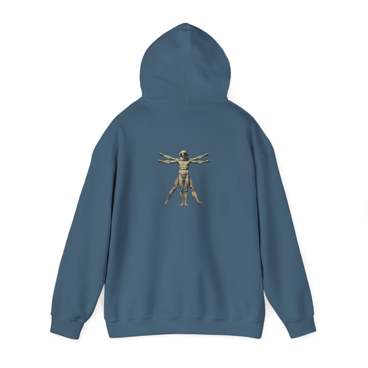 Psychonaut Staple, Vitruvian Hoody,Unisex Heavy Blend™ Hooded Sweatshirt - Psychonaut Swag