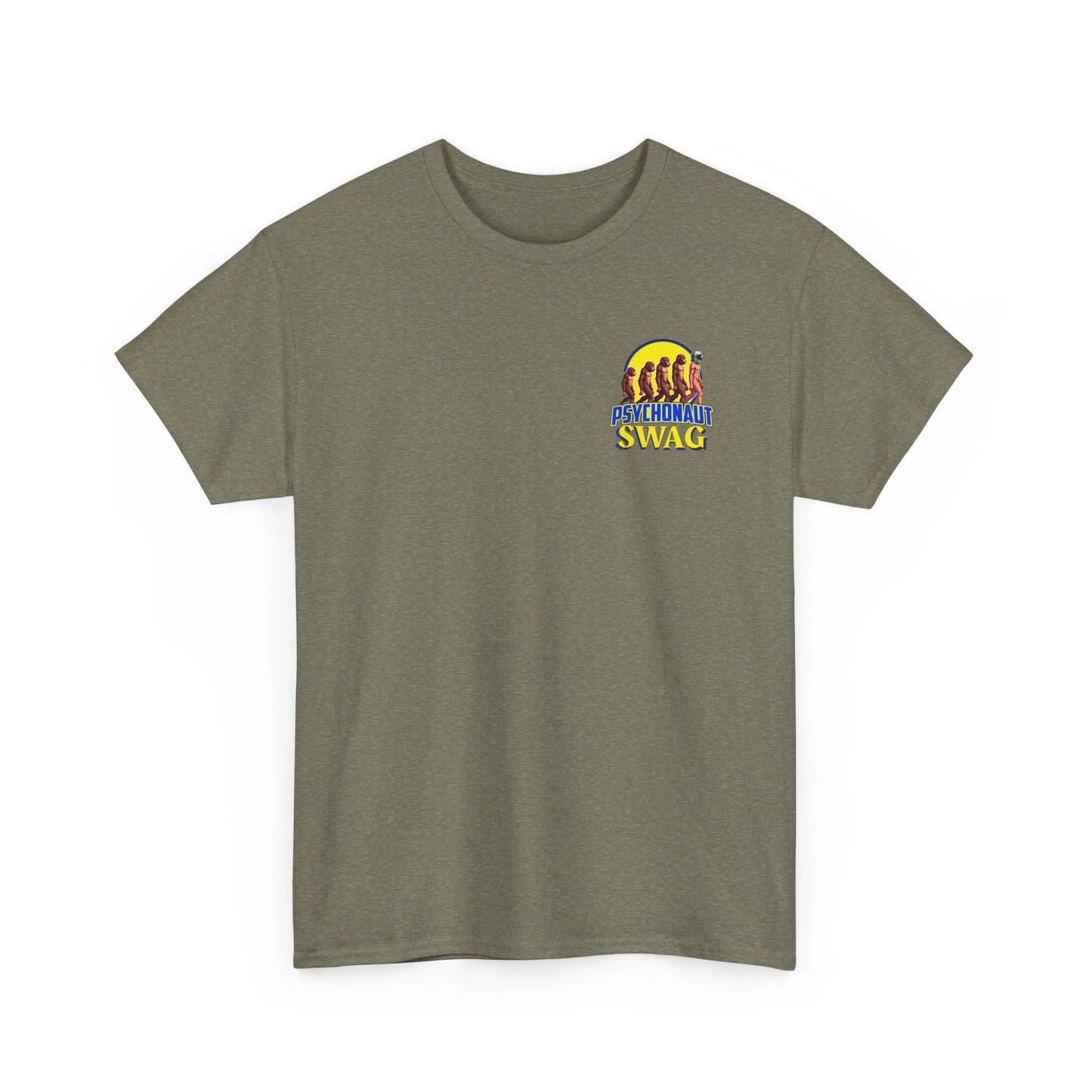 Colorful Retro Style Unisex Heavy Cotton Tee, Graphic Tee, Casual Wear, Gift Idea, Summer Fashion, Festival Outfit - Psychonaut Swag