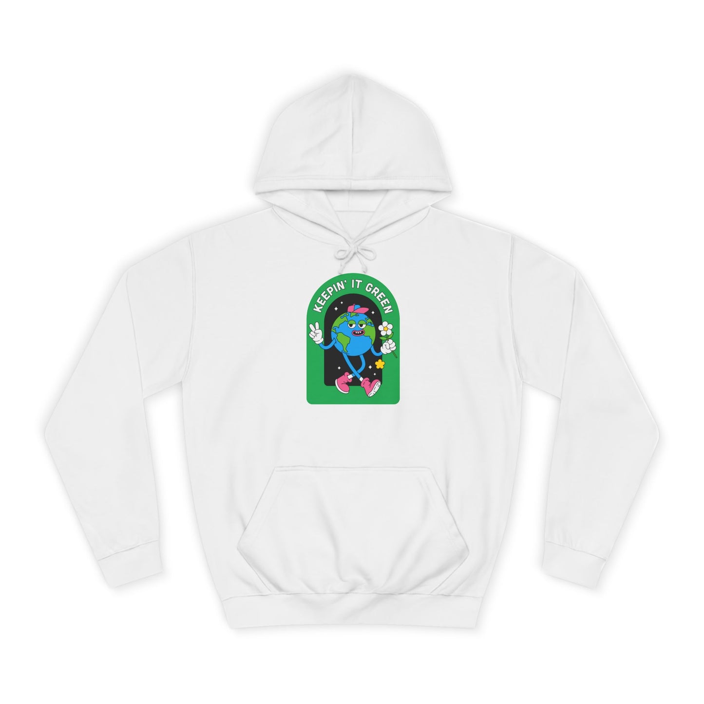 Keeping it Green Unisex College Hoodie - Psychonaut Swag