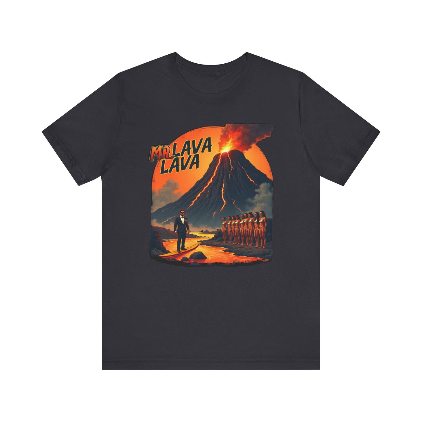 Mr. Lava Lava Tee, Unisex Graphic Shirt, Cool Retro T-Shirt, Perfect for Summer, Volcano Art, Gift for Geology Lovers - Psychonaut Swag