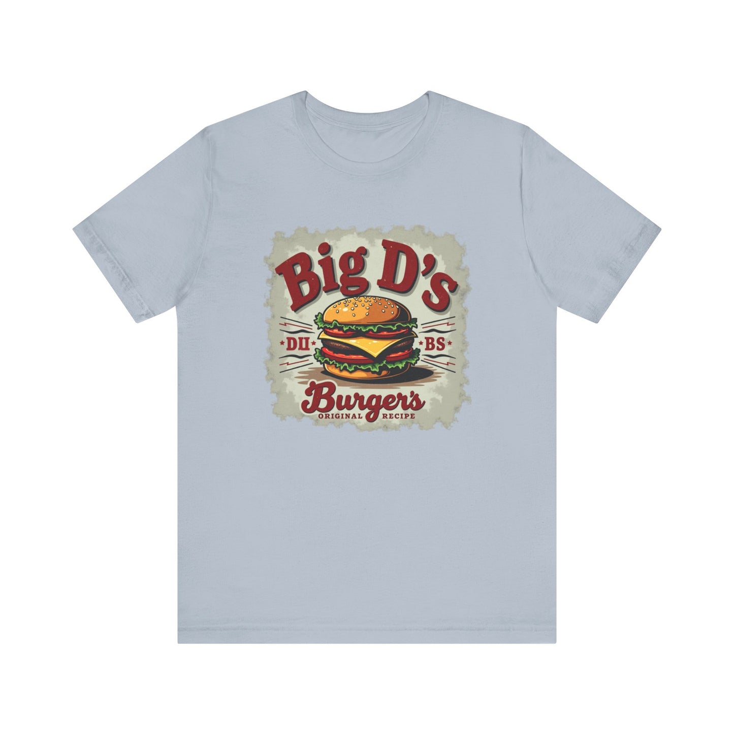 Big D's Burgers Unisex Jersey Tee - Fun Foodie Shirt, Casual Wear, Burger Lover Gift, Retro Fast Food T-Shirt, Summer BBQ Fashion - Psychonaut Swag