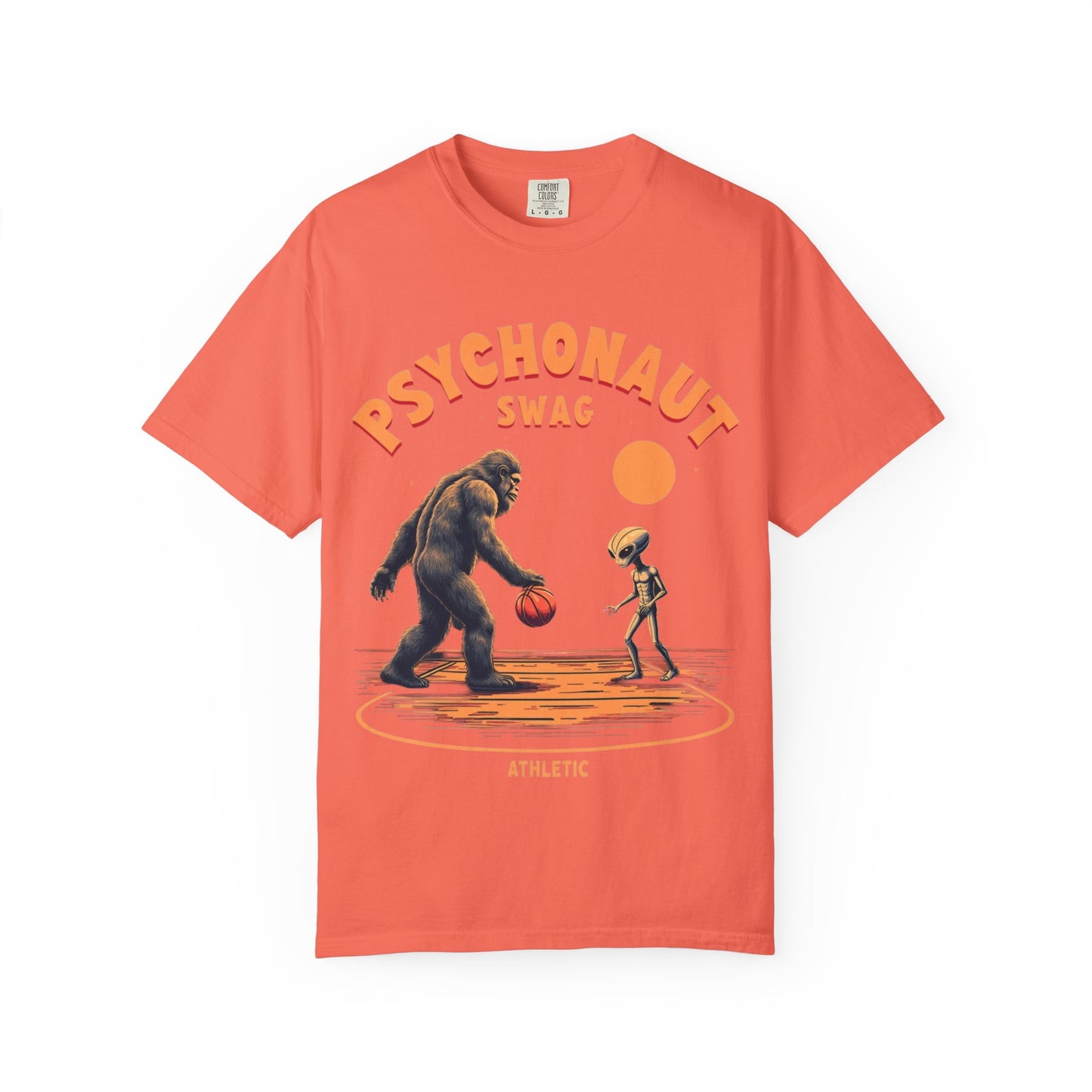 Alien vs Bigfoot, Psychonaut Swag Unisex T-Shirt, Funny Graphic Tee, Unique Gift for Gamers, Outdoor Lovers, Birthday, Casual Wear - Psychonaut Swag