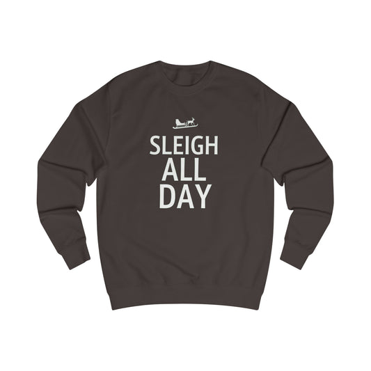 Sweatshirt — "Sleigh All Day" Holiday Crewneck
