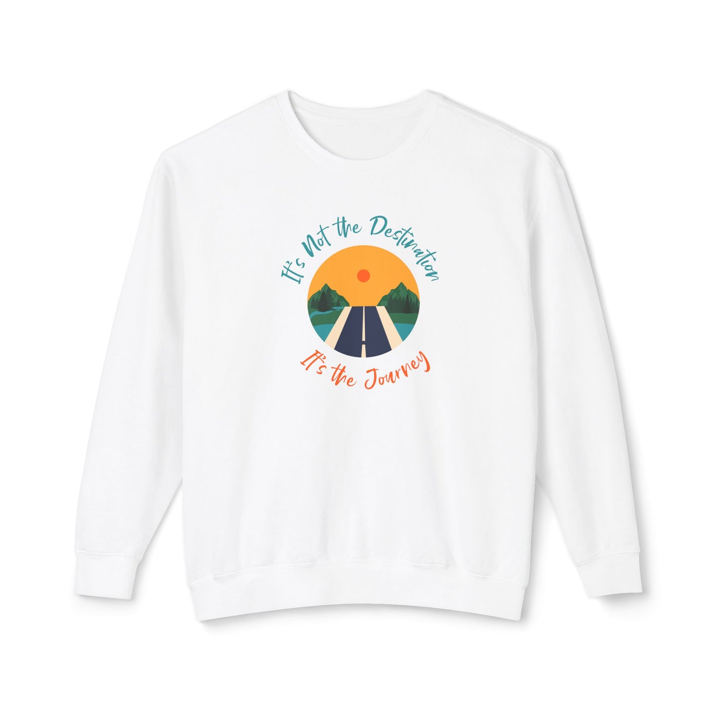 It’s The Journey, Unisex Lightweight Crewneck Sweatshirt - Psychonaut Swag