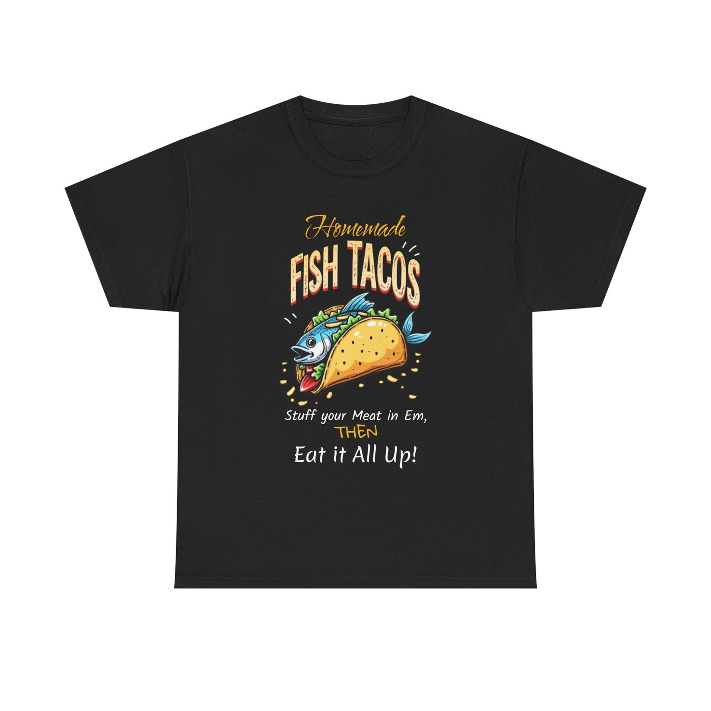 Fish Tacos Unisex Cotton Tee - Perfect for Food Lovers & Taco Tuesday - Psychonaut Swag