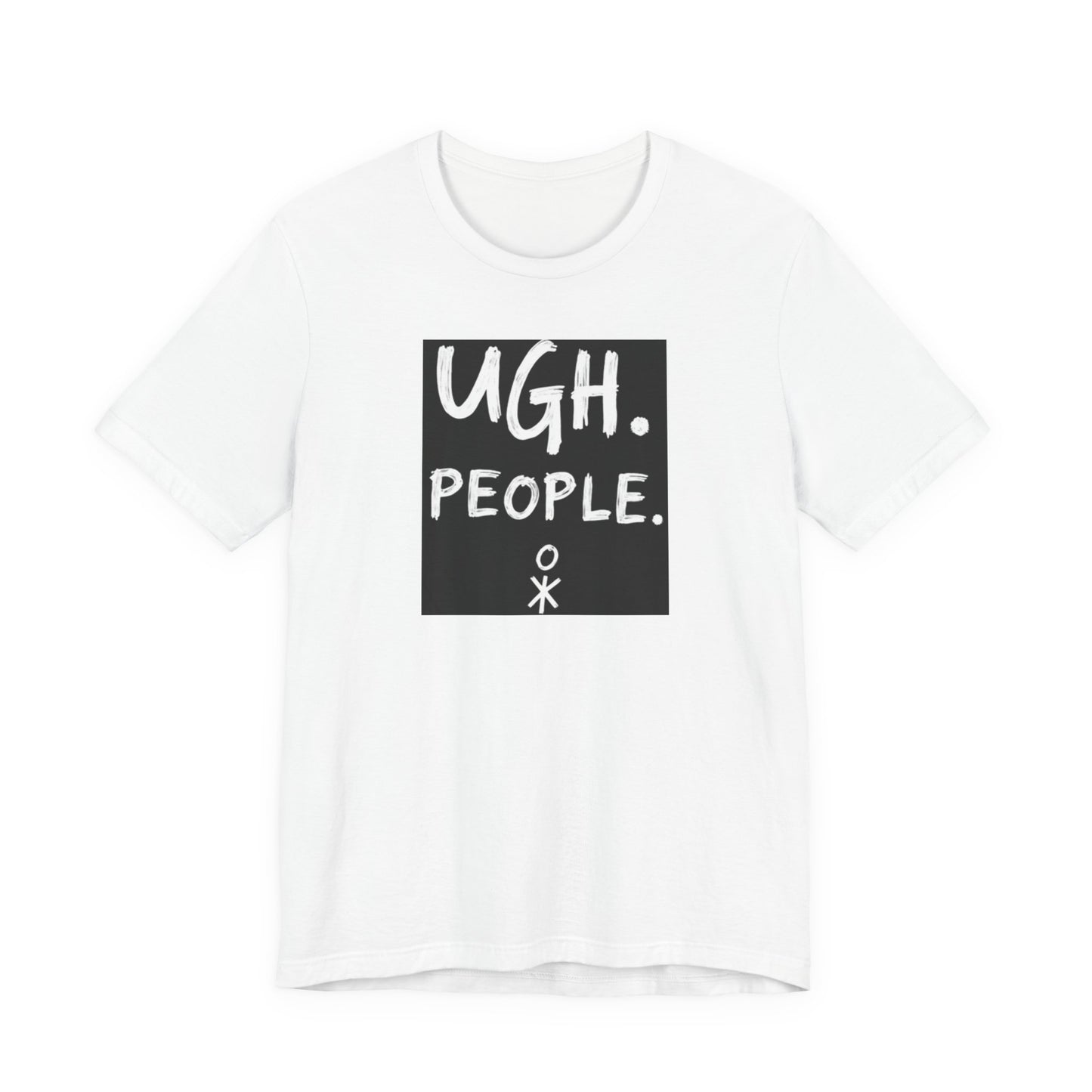 Frustration Level: UGH. PEOPLE. Unisex Tee, Funny Graphic T-Shirt, Gift for Introverts, Casual Wear, Everyday Humor - Psychonaut Swag