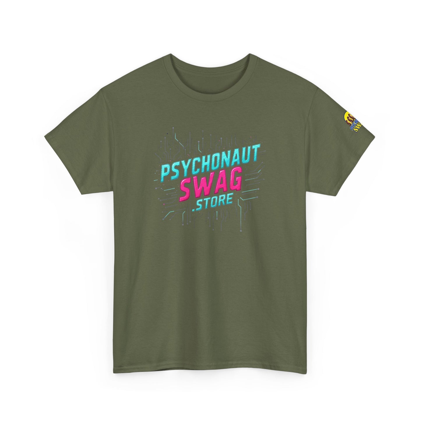 Psychonaut Swag, Human Billboard, Unisex Heavy Cotton Tee