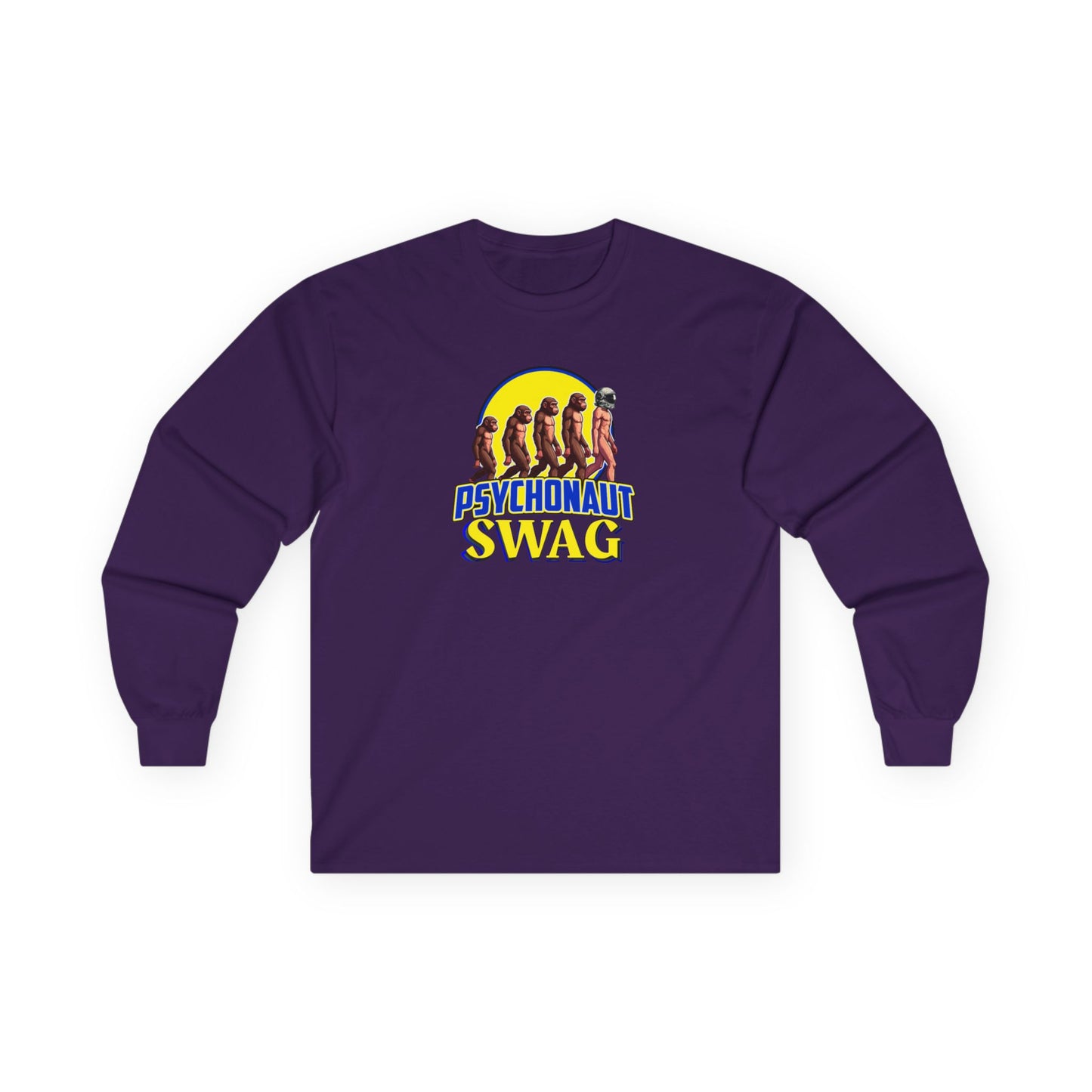 Psychonaut swag, small biz Long Sleeve Tee - Unisex Cotton Shirt for Festival Vibes, Casual Wear, Gift for Music Lovers, Streetwear, Retro Style