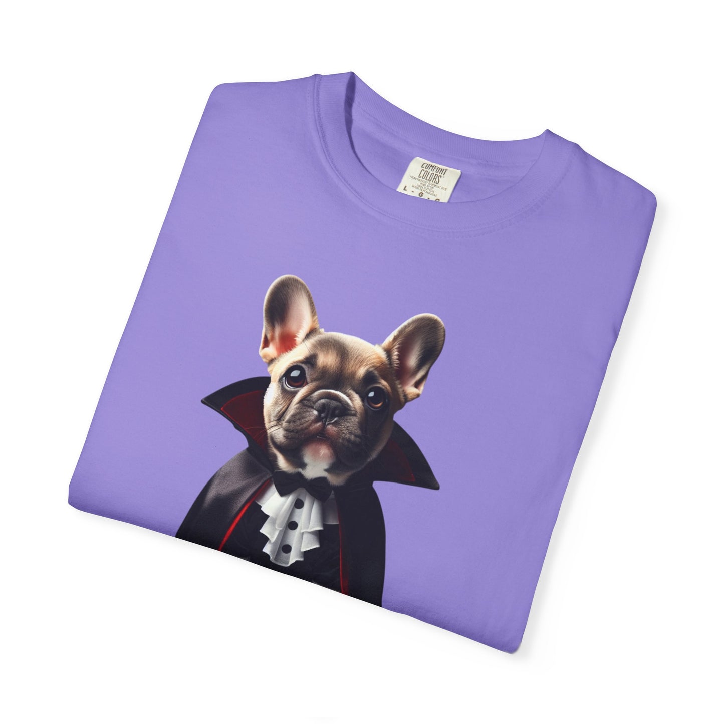 Funny French Bulldog Vampire T-Shirt, Pet Lover Gift, Halloween Costume Tee, Dog Theme Apparel, Unisex Graphic Shirt