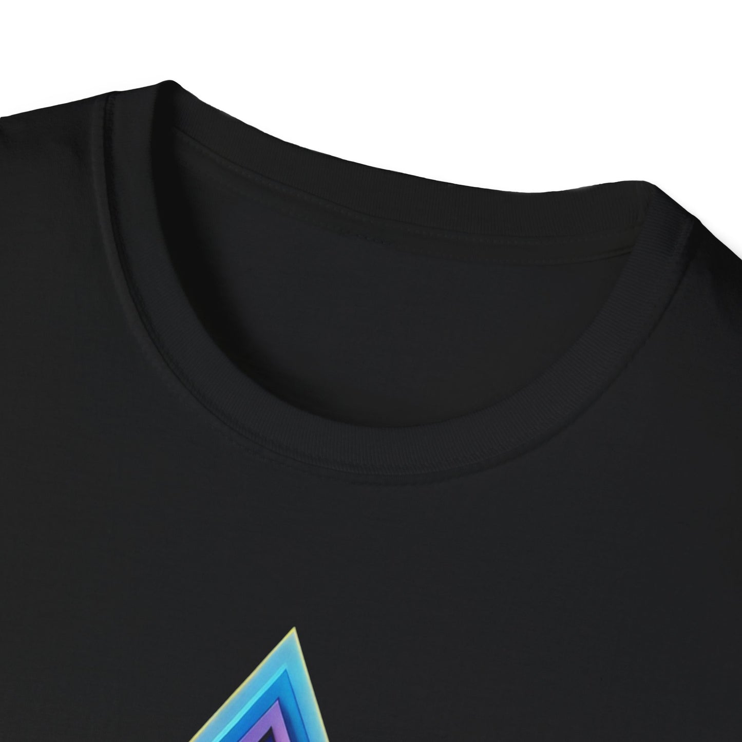 Triangle Rainbow, Unisex Softstyle T-Shirt - Psychonaut Swag