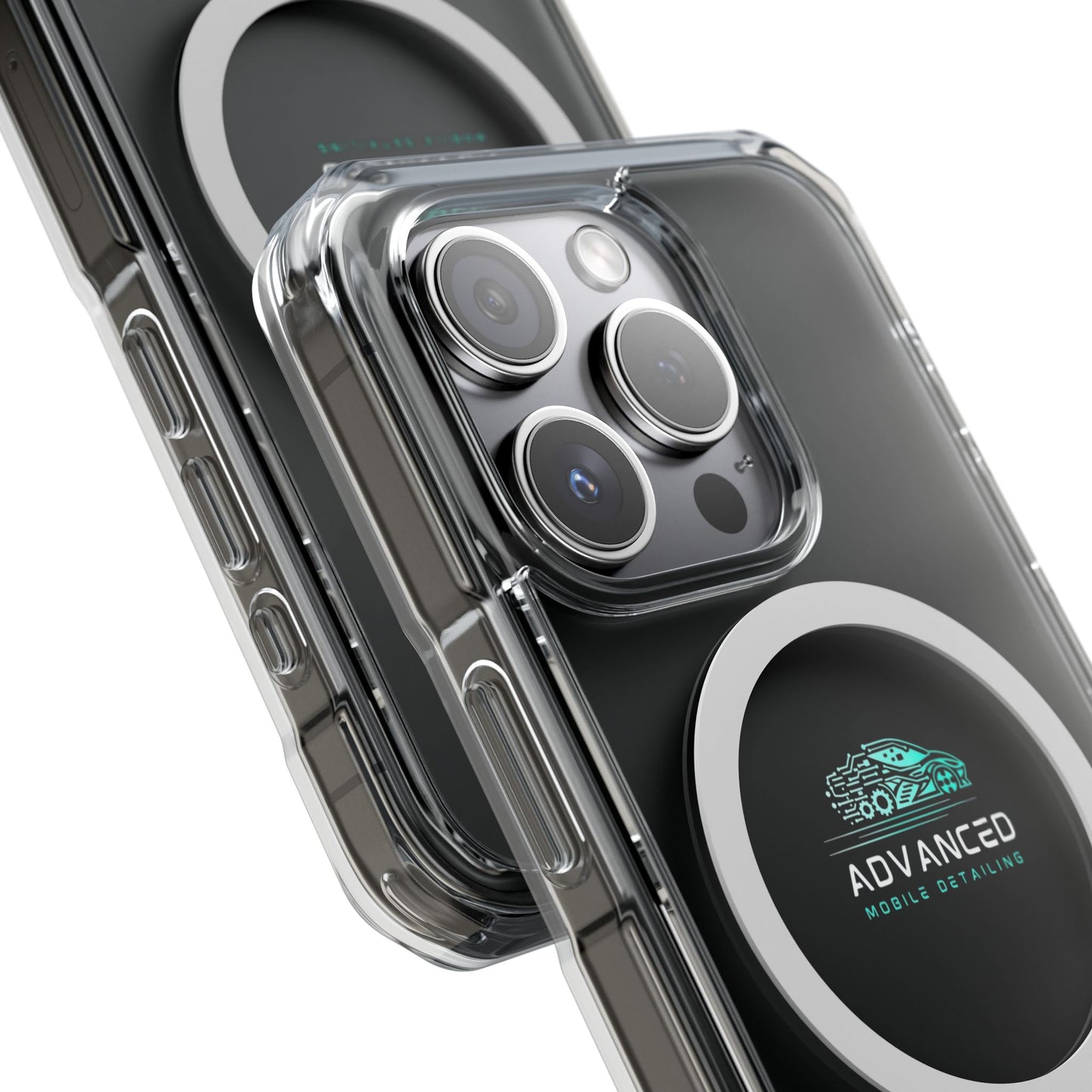 Advanced Mobile Detailing, Phone Case for Car Enthusiasts, Clear Protective Shell, Advanced Mobile Detailing, Customizable Gift, Stylish Phone Accessory