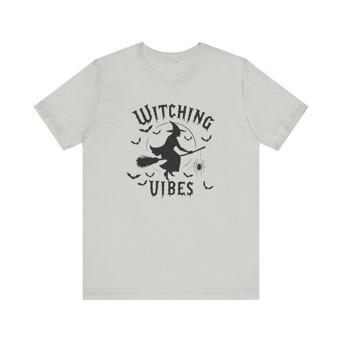 Witching Vibes Graphic Tee, Halloween Apparel, Unisex Costume Top, Casual T-Shirt, Spooky Season Outfit, Witchy Gift