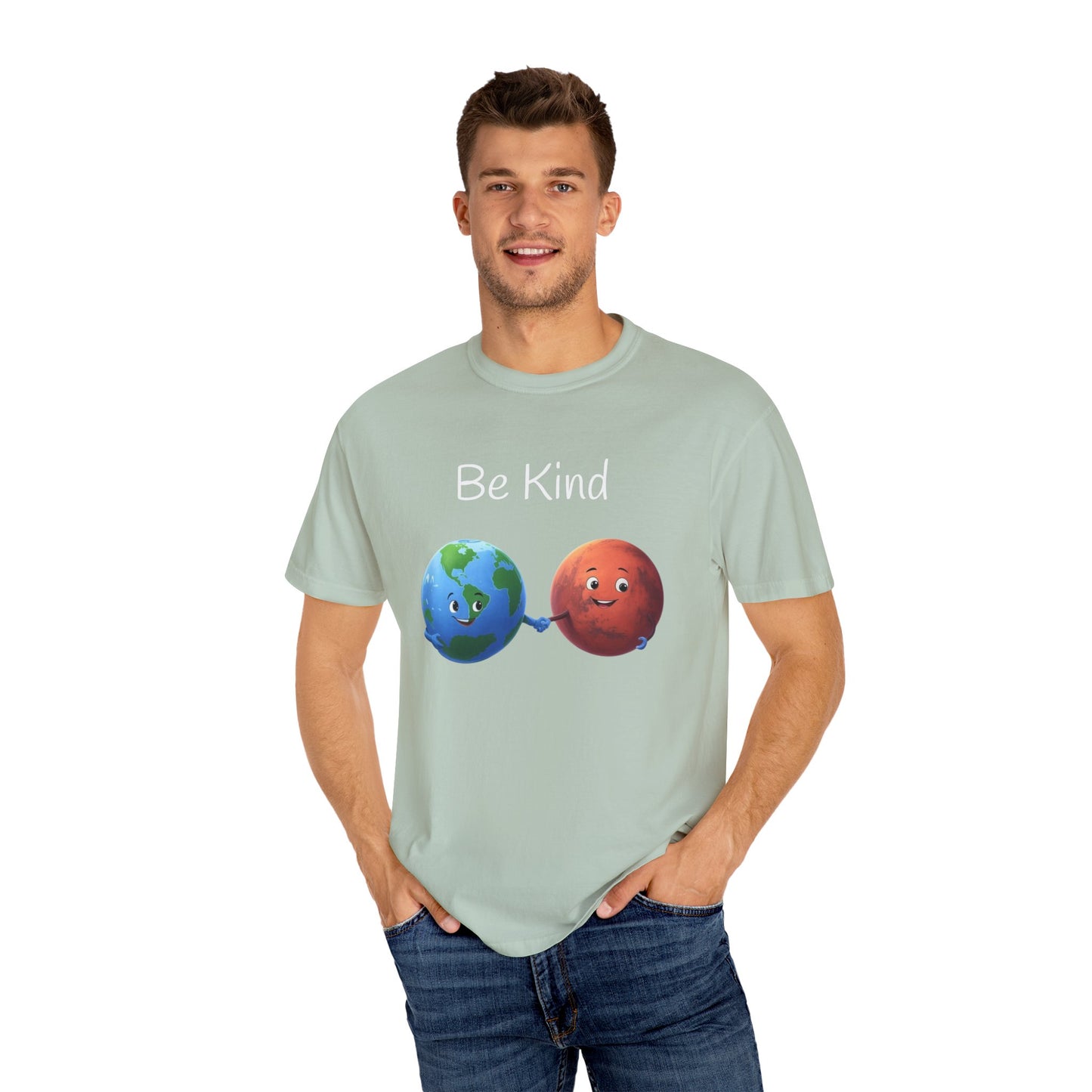 Be kind, Unisex Garment-Dyed T-shirt - Psychonaut Swag