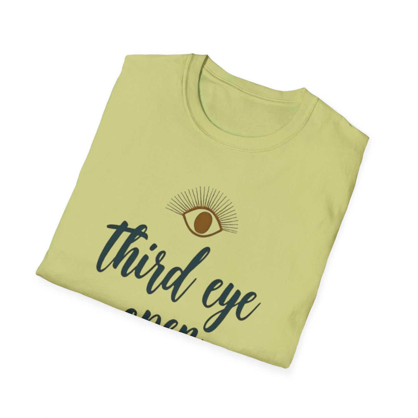 Third Eye insight, Open Unisex Softstyle T-Shirt, Spiritual Gift, Graphic Tee, Meditation Apparel, Casual Wear, Yoga Clothing, Unique T-Shirt - Psychonaut Swag