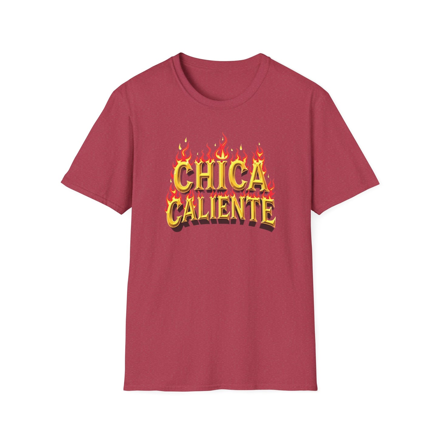 Hot Chick, Flame T-Shirt, Trendy Graphic Tee, Chica Caliente Shirt, Gift for Her, Summer Fashion, Casual Style - Psychonaut Swag
