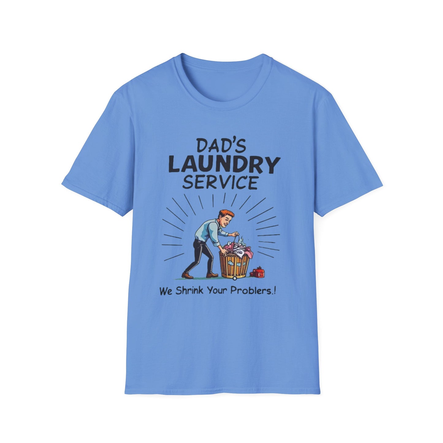 Dad's Laundry Service T-Shirt, Funny Gift for Dads, Unisex Humor Tee, Laundry Day Shirt, Father's Day Gift, Everyday Wear - Psychonaut Swag